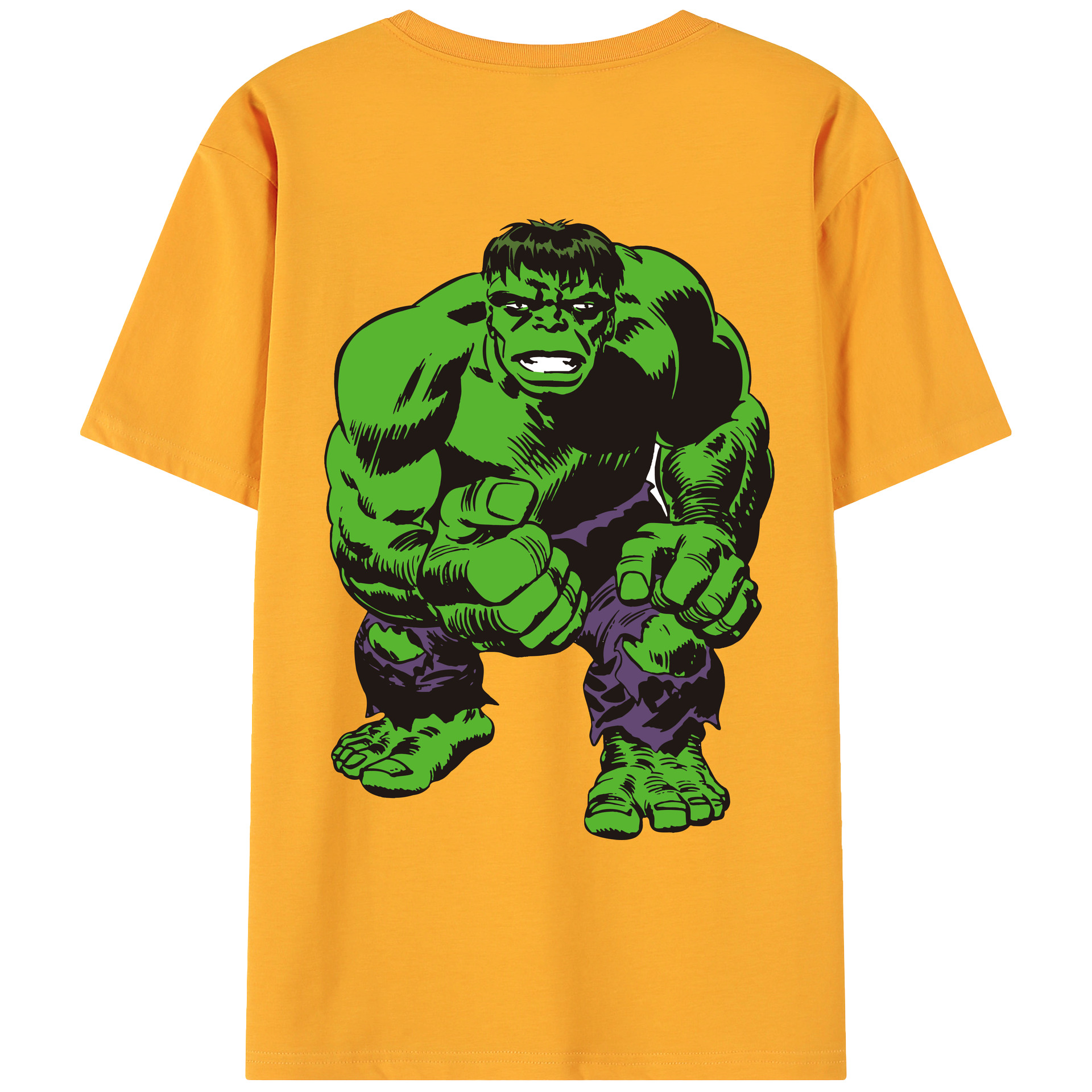 （画像用） アベンジャーズ The Avengers 綿100％ メンズ半袖Tシャツ（バックプリント） 通気性