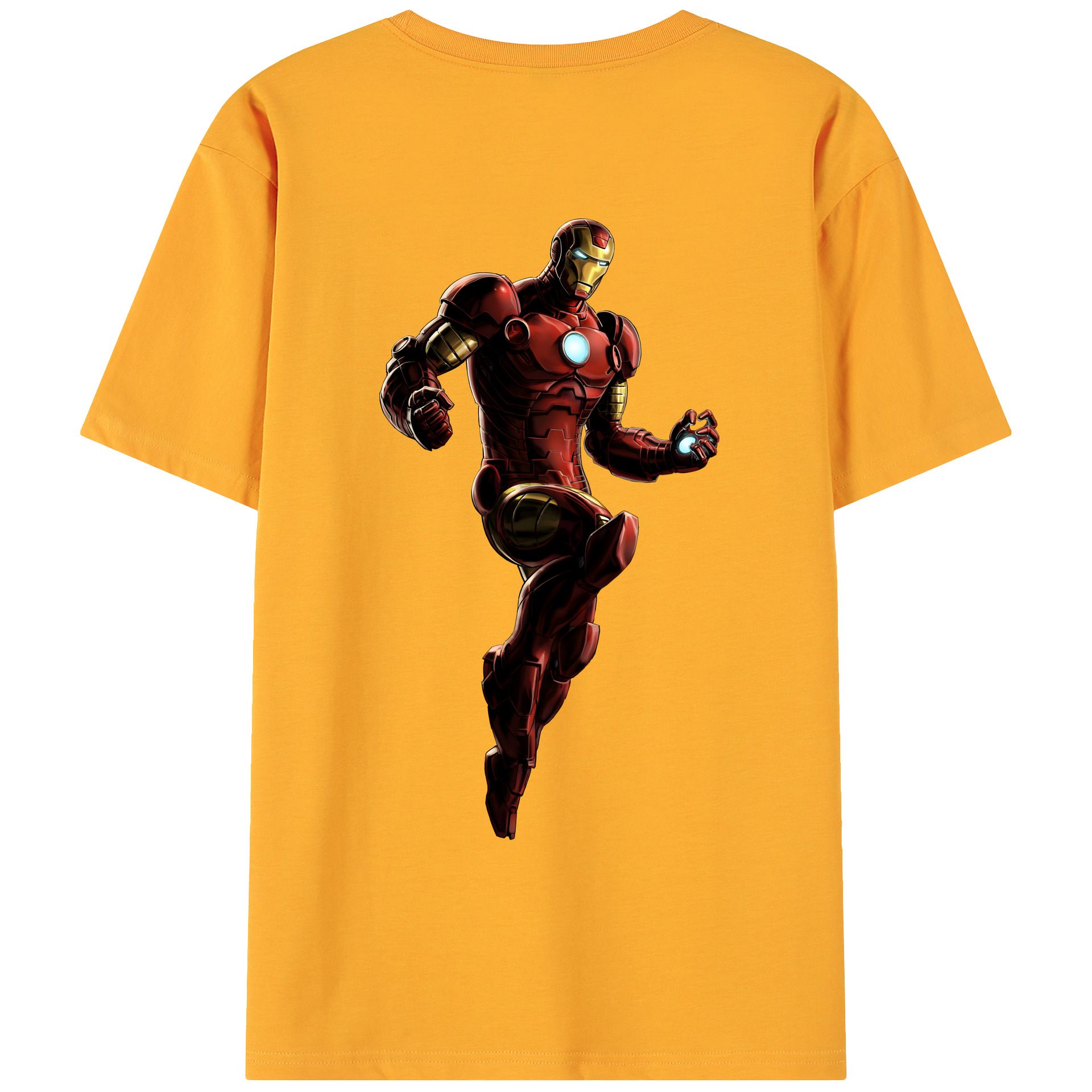 （画像用） アベンジャーズ The Avengers 綿100％ メンズ半袖Tシャツ（バックプリント） 通気性