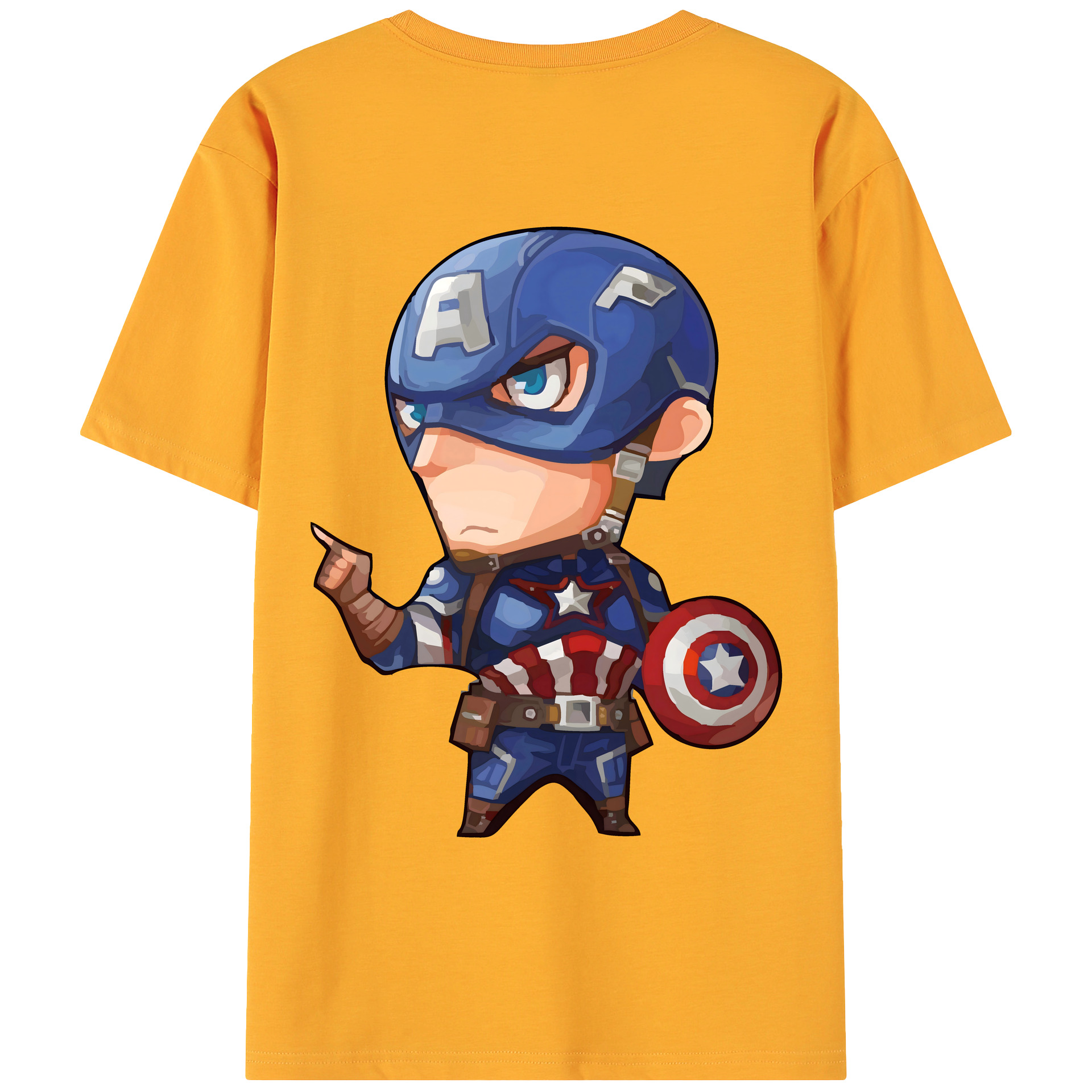 （画像用） アベンジャーズ The Avengers 綿100％ メンズ半袖Tシャツ（バックプリント） 通気性
