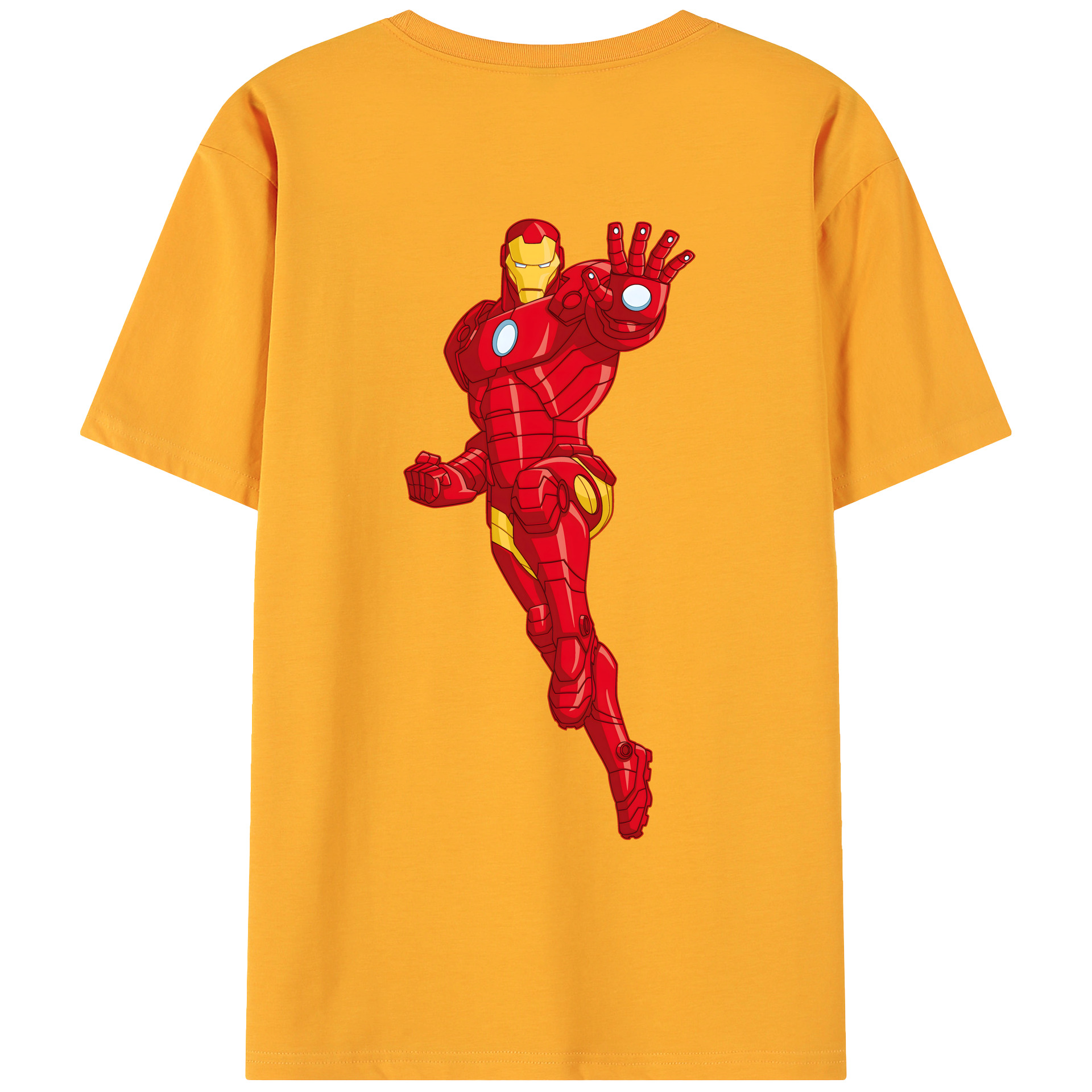 （画像用） アベンジャーズ The Avengers 綿100％ メンズ半袖Tシャツ（バックプリント） 通気性