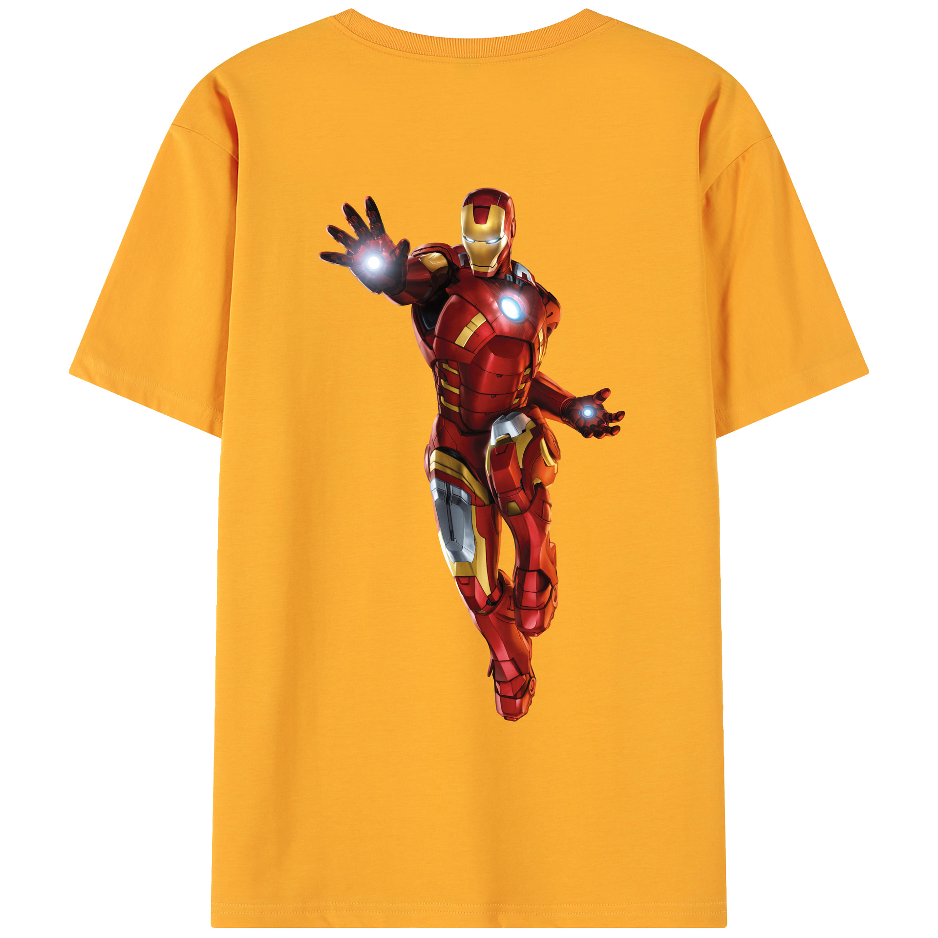 （画像用） アベンジャーズ The Avengers 綿100％ メンズ半袖Tシャツ（バックプリント） 通気性