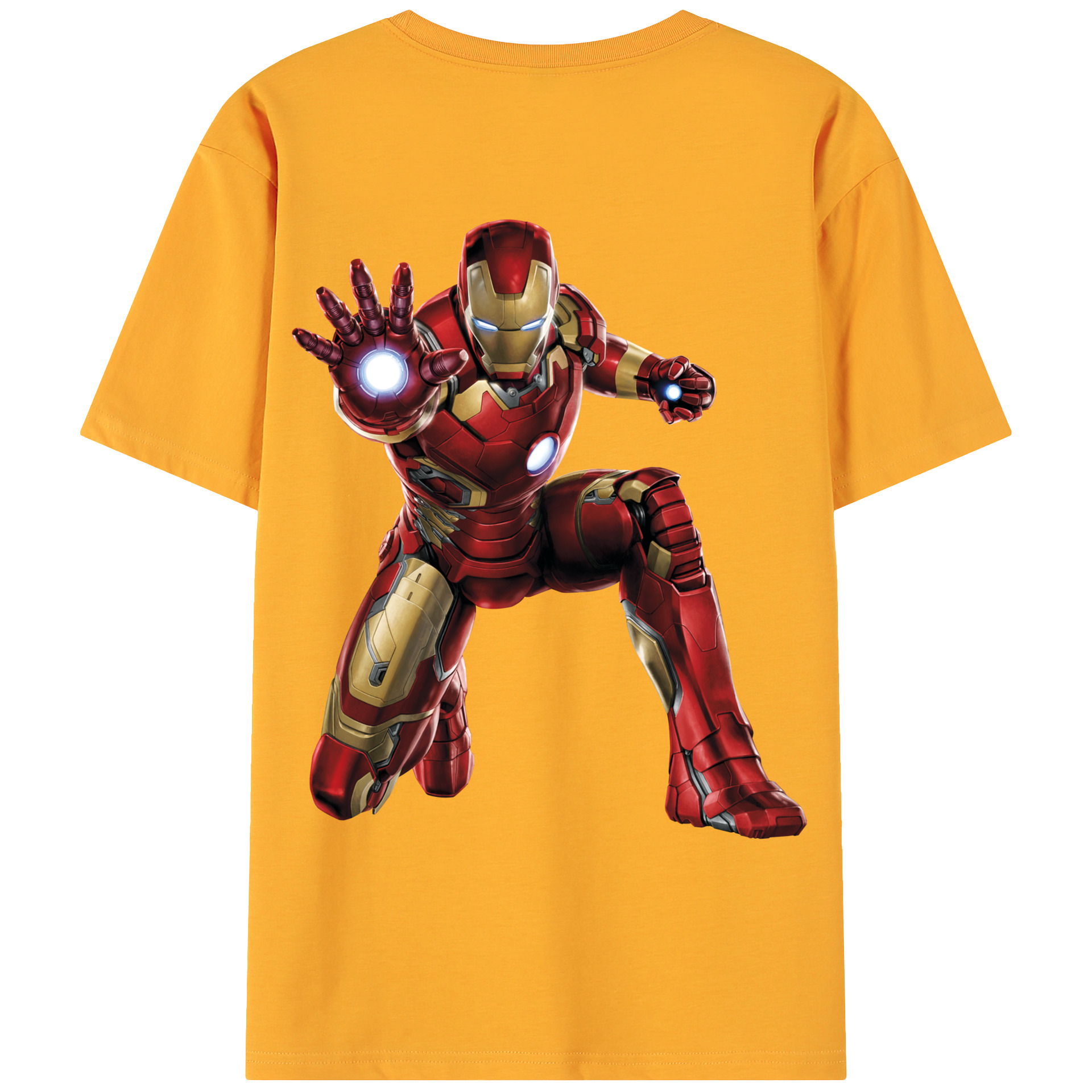 （画像用） アベンジャーズ The Avengers 綿100％ メンズ半袖Tシャツ（バックプリント） 通気性