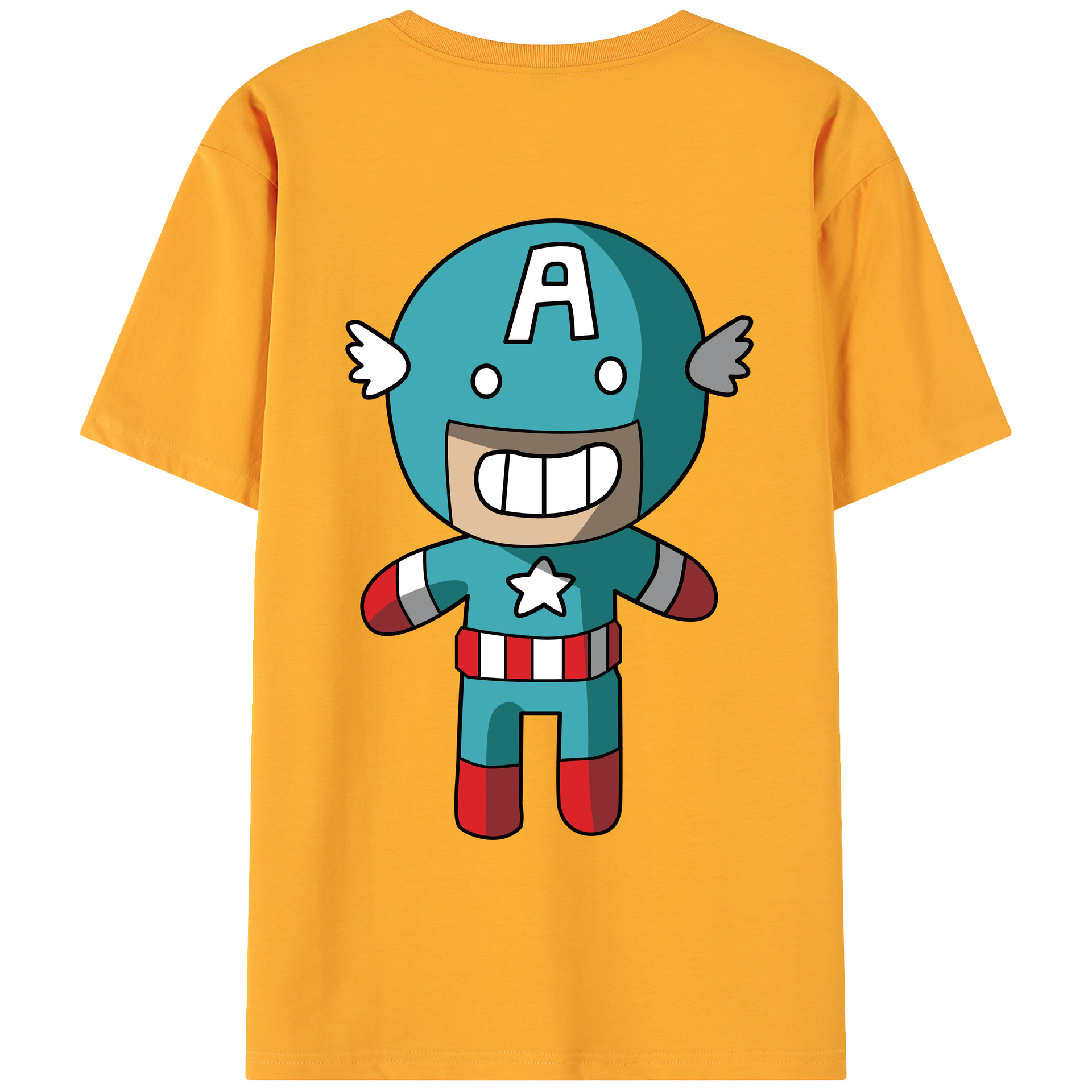 （画像用） アベンジャーズ The Avengers 綿100％ メンズ半袖Tシャツ（バックプリント） 通気性