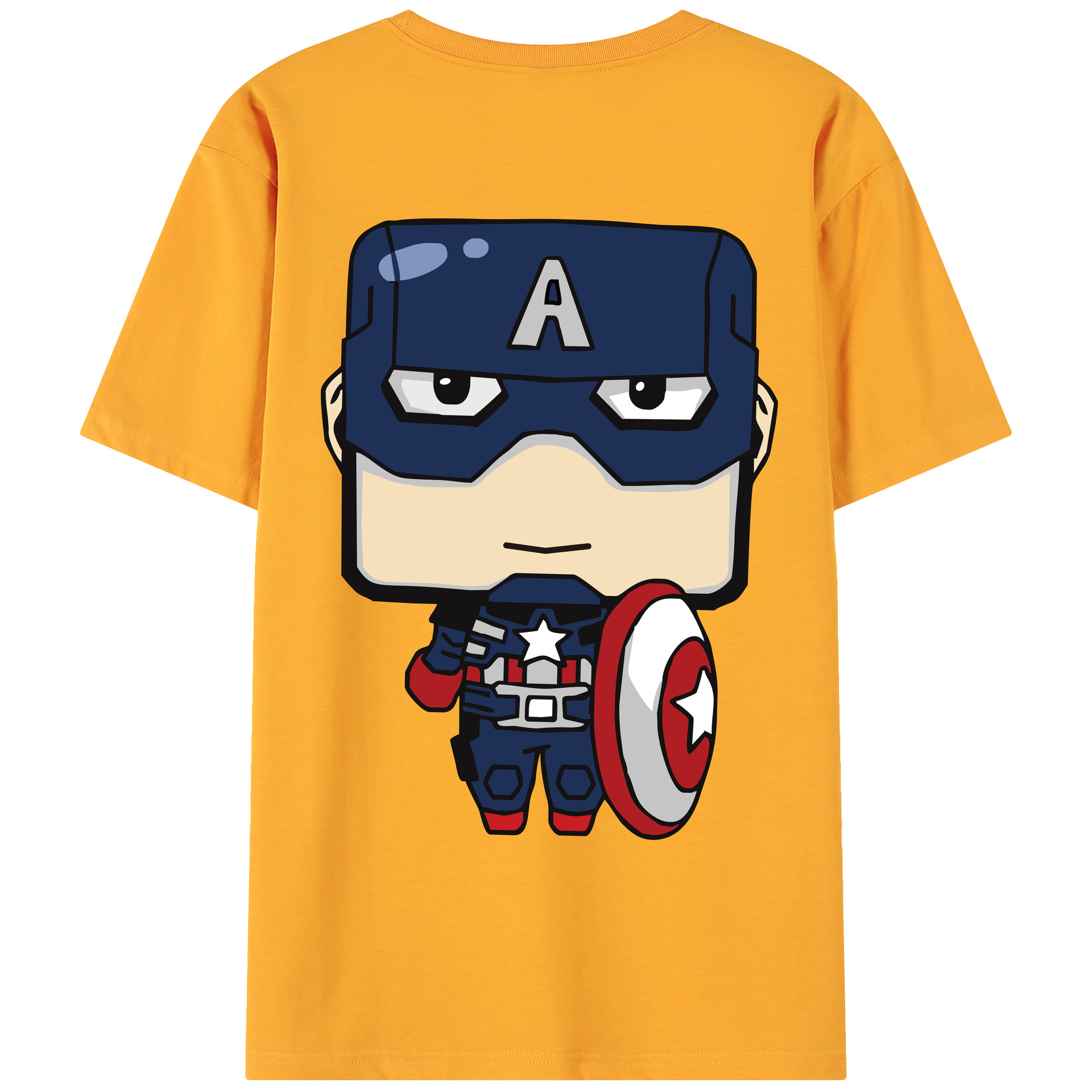（画像用） アベンジャーズ The Avengers 綿100％ メンズ半袖Tシャツ（バックプリント） 通気性