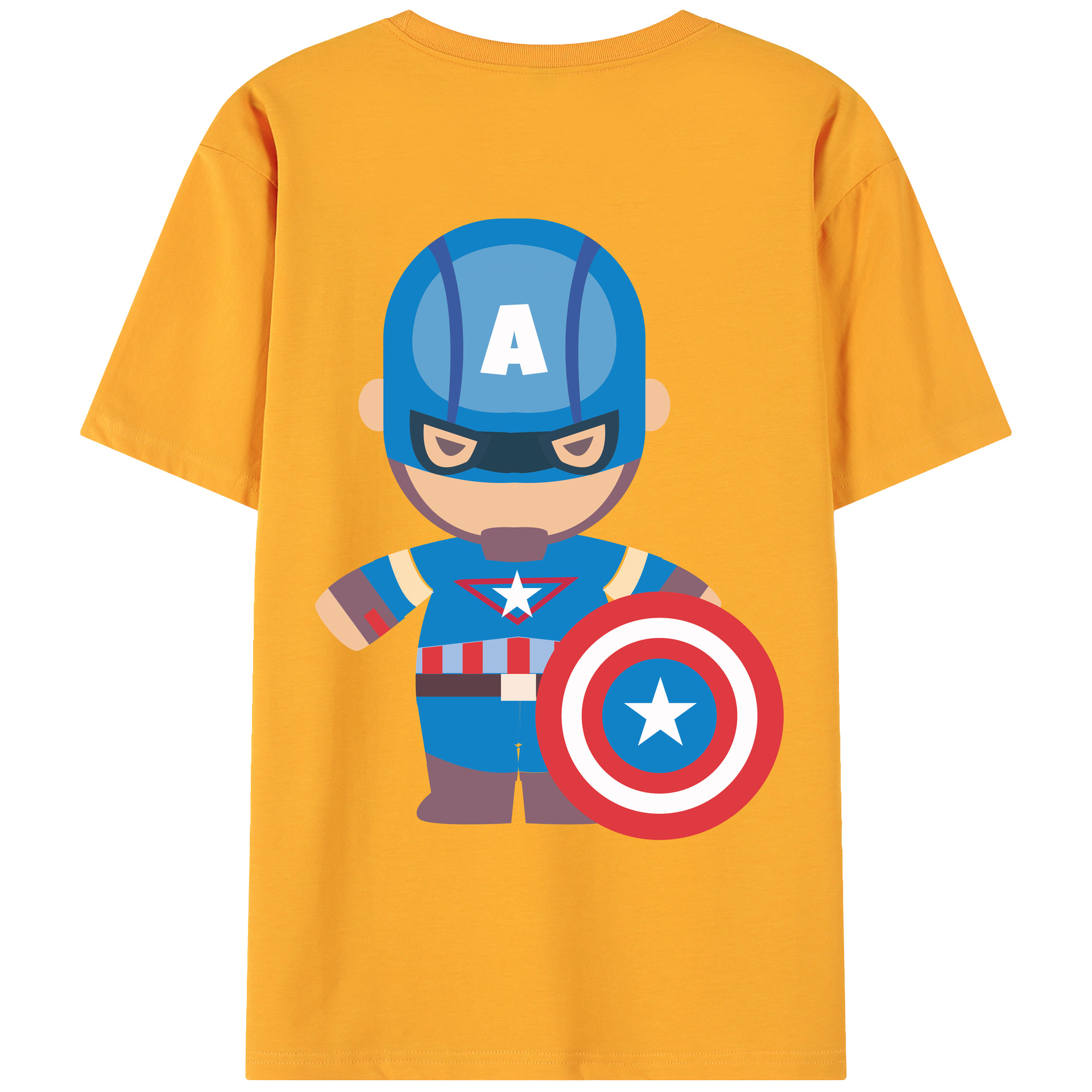 （画像用） アベンジャーズ The Avengers 綿100％ メンズ半袖Tシャツ（バックプリント） 通気性