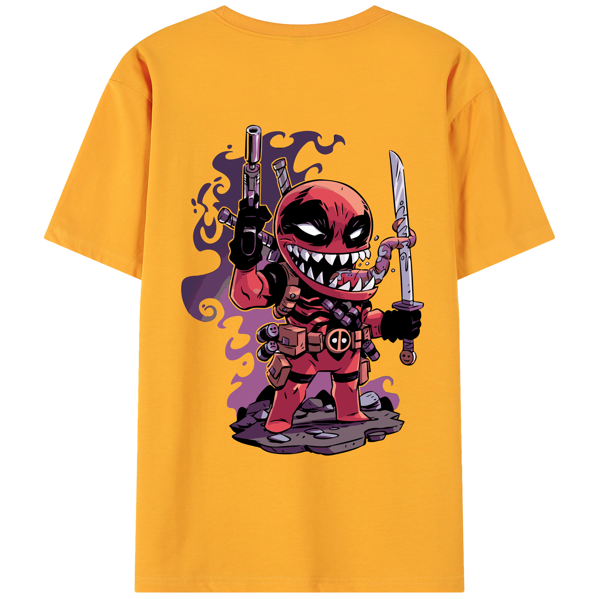 （画像用） アベンジャーズ The Avengers 綿100％ メンズ半袖Tシャツ（バックプリント） 通気性