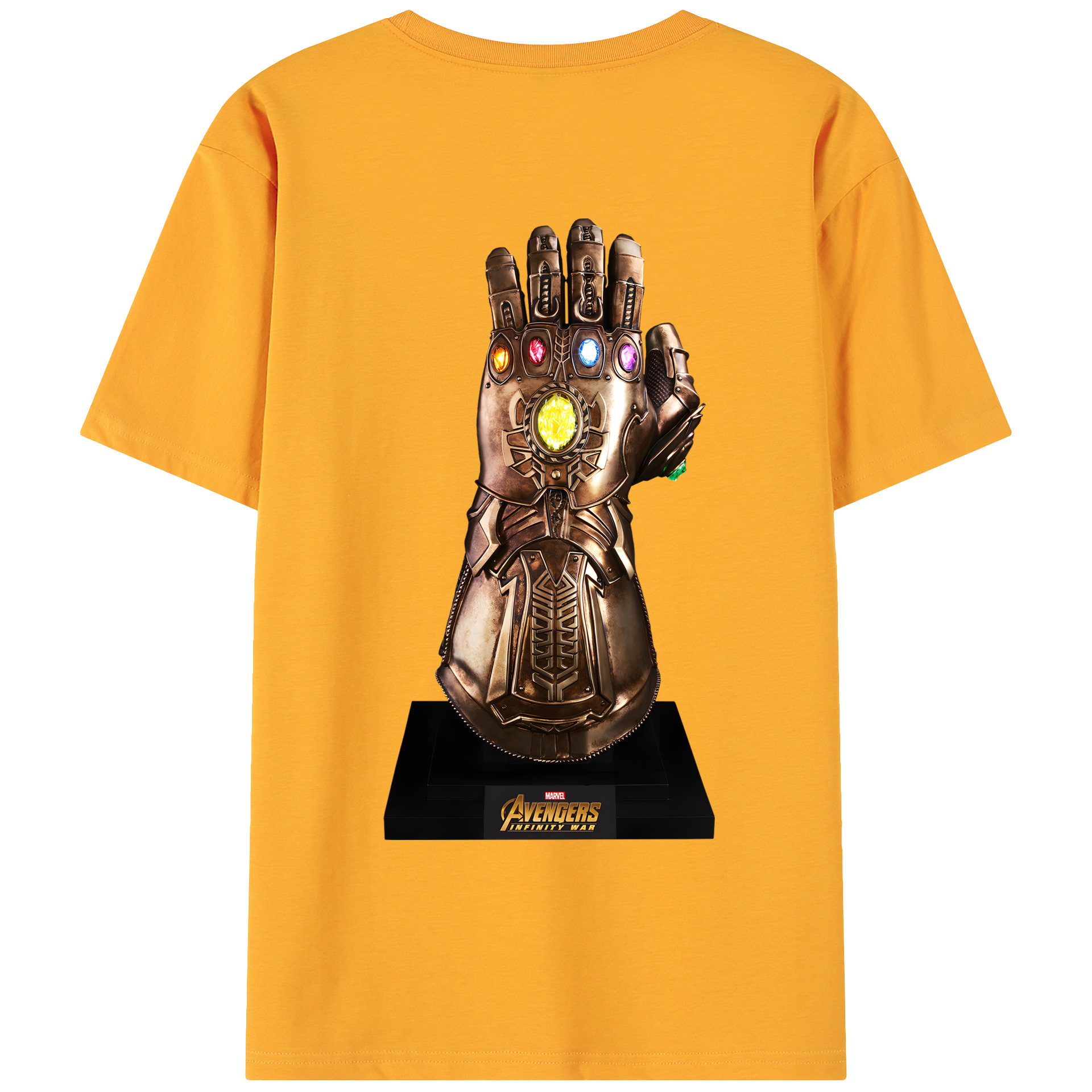 （画像用） アベンジャーズ The Avengers 綿100％ メンズ半袖Tシャツ（バックプリント） 通気性