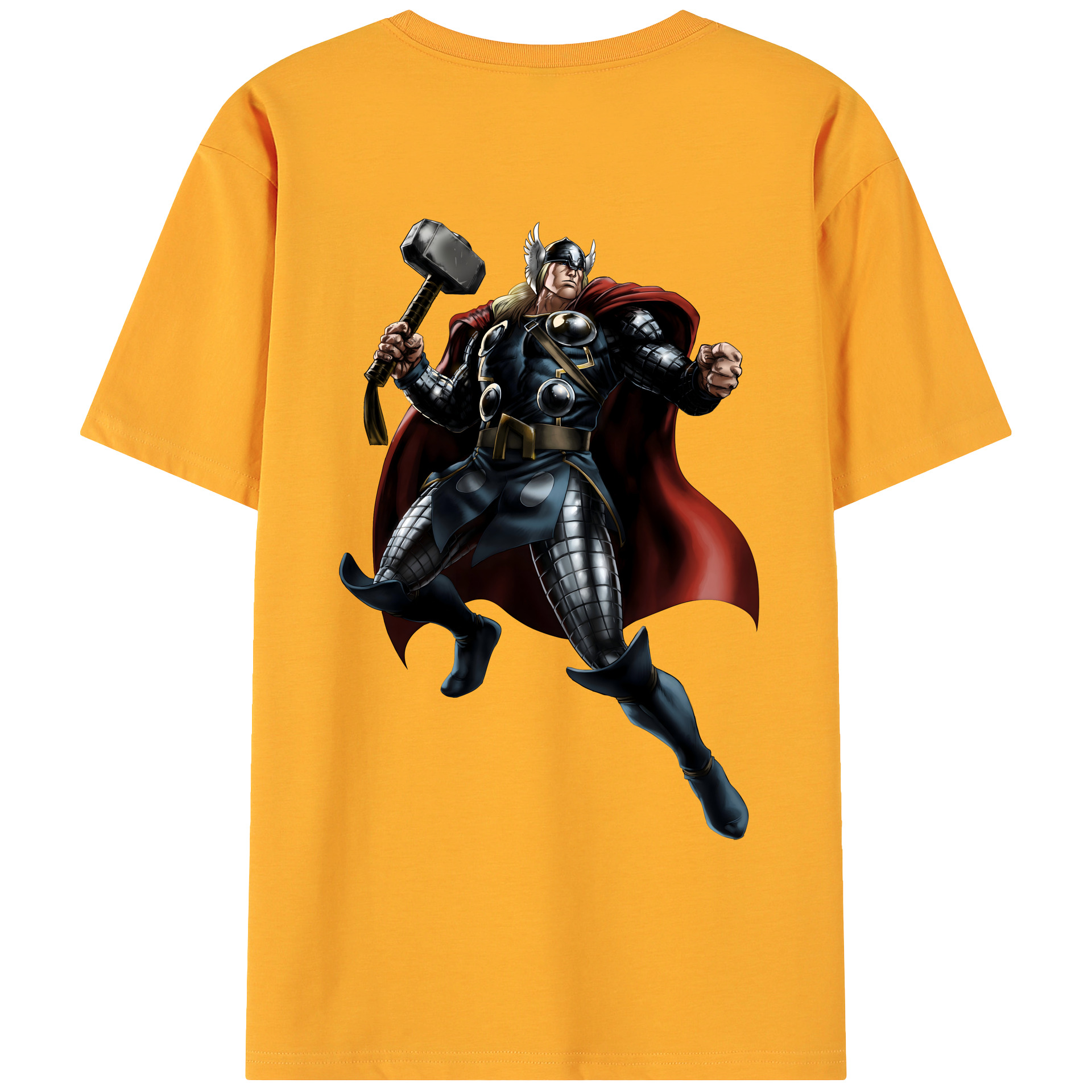 （画像用） アベンジャーズ The Avengers 綿100％ メンズ半袖Tシャツ（バックプリント） 通気性