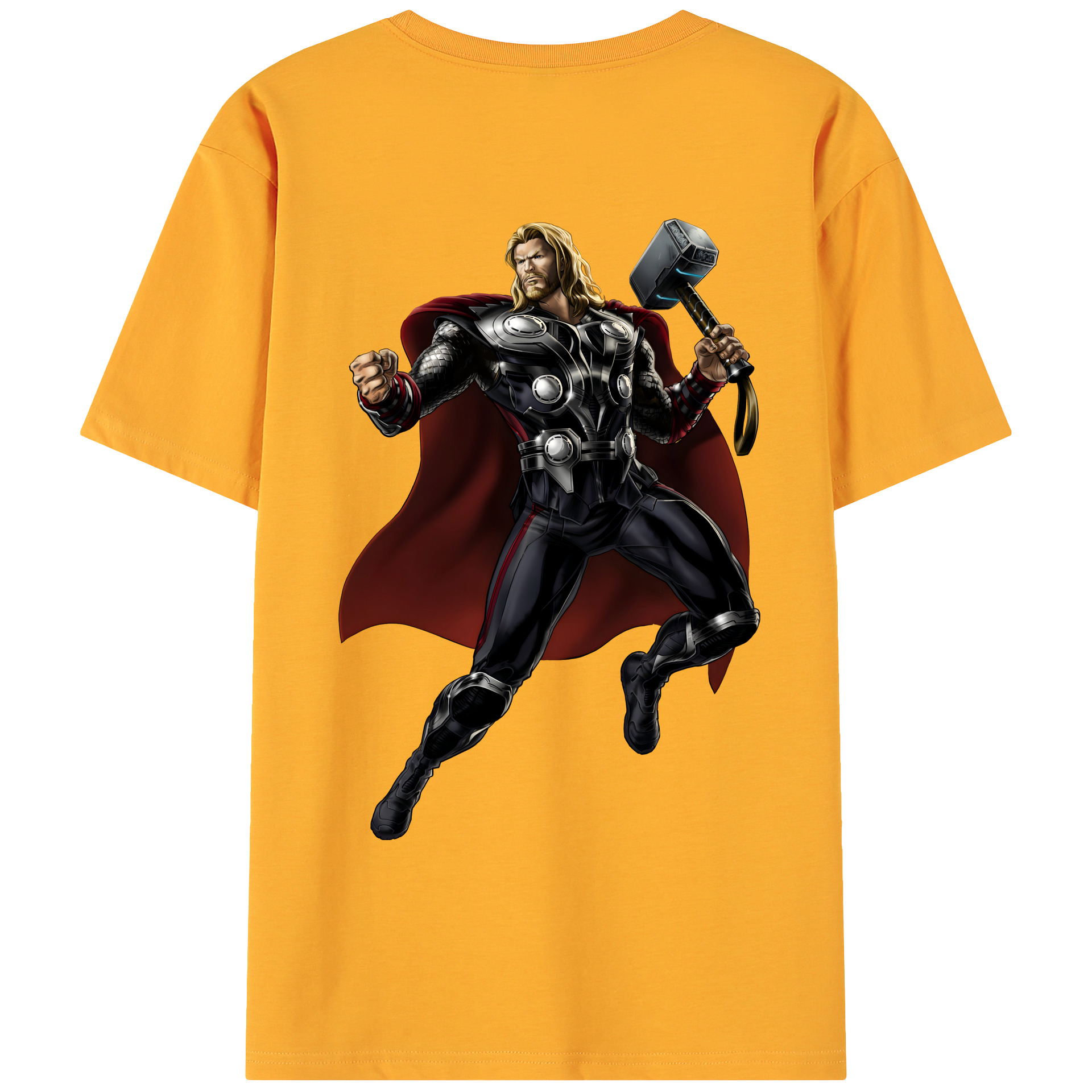 （画像用） アベンジャーズ The Avengers 綿100％ メンズ半袖Tシャツ（バックプリント） 通気性