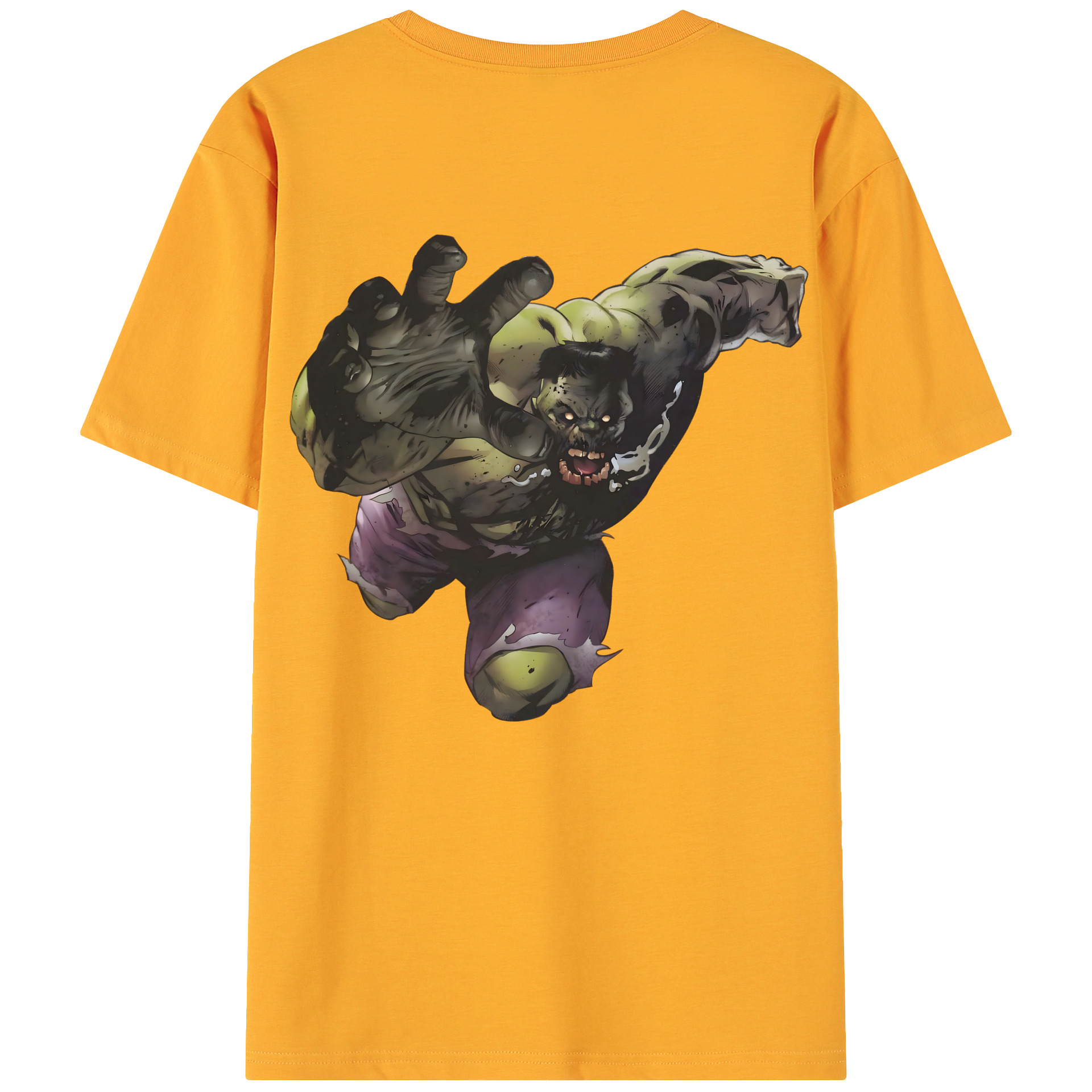 （画像用） アベンジャーズ The Avengers 綿100％ メンズ半袖Tシャツ（バックプリント） 通気性
