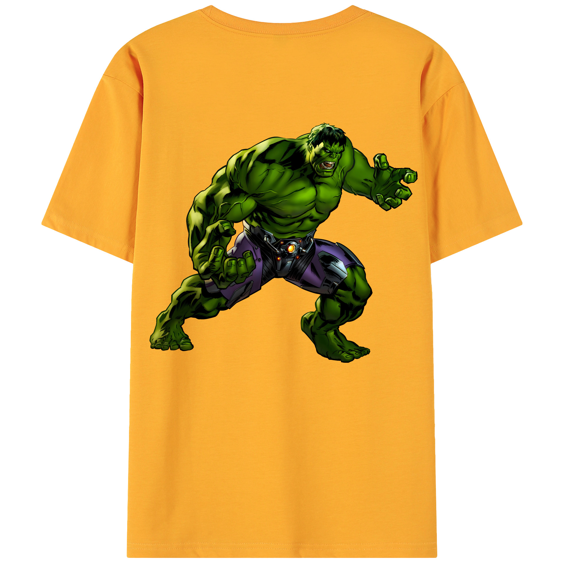（画像用） アベンジャーズ The Avengers 綿100％ メンズ半袖Tシャツ（バックプリント） 通気性