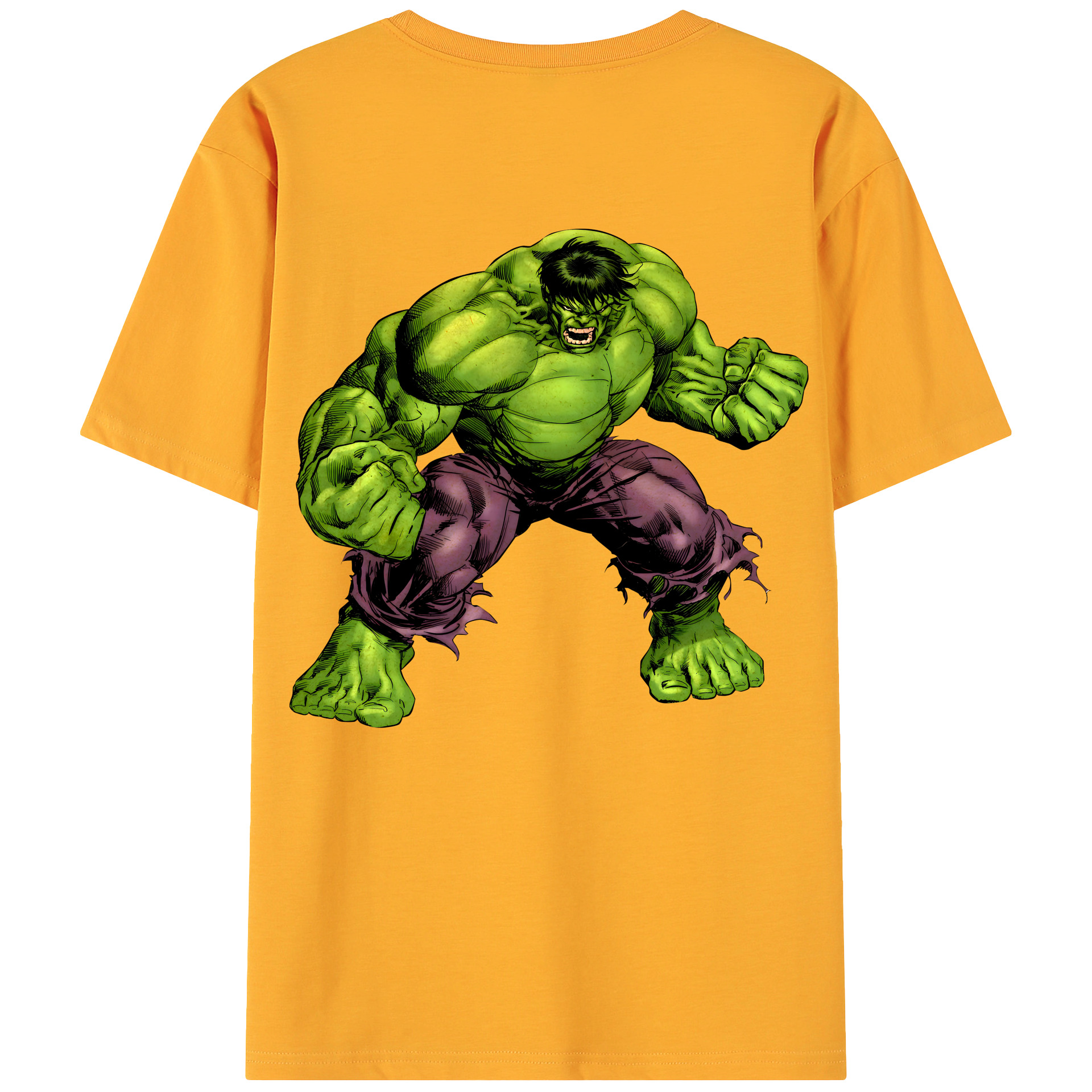（画像用） アベンジャーズ The Avengers 綿100％ メンズ半袖Tシャツ（バックプリント） 通気性