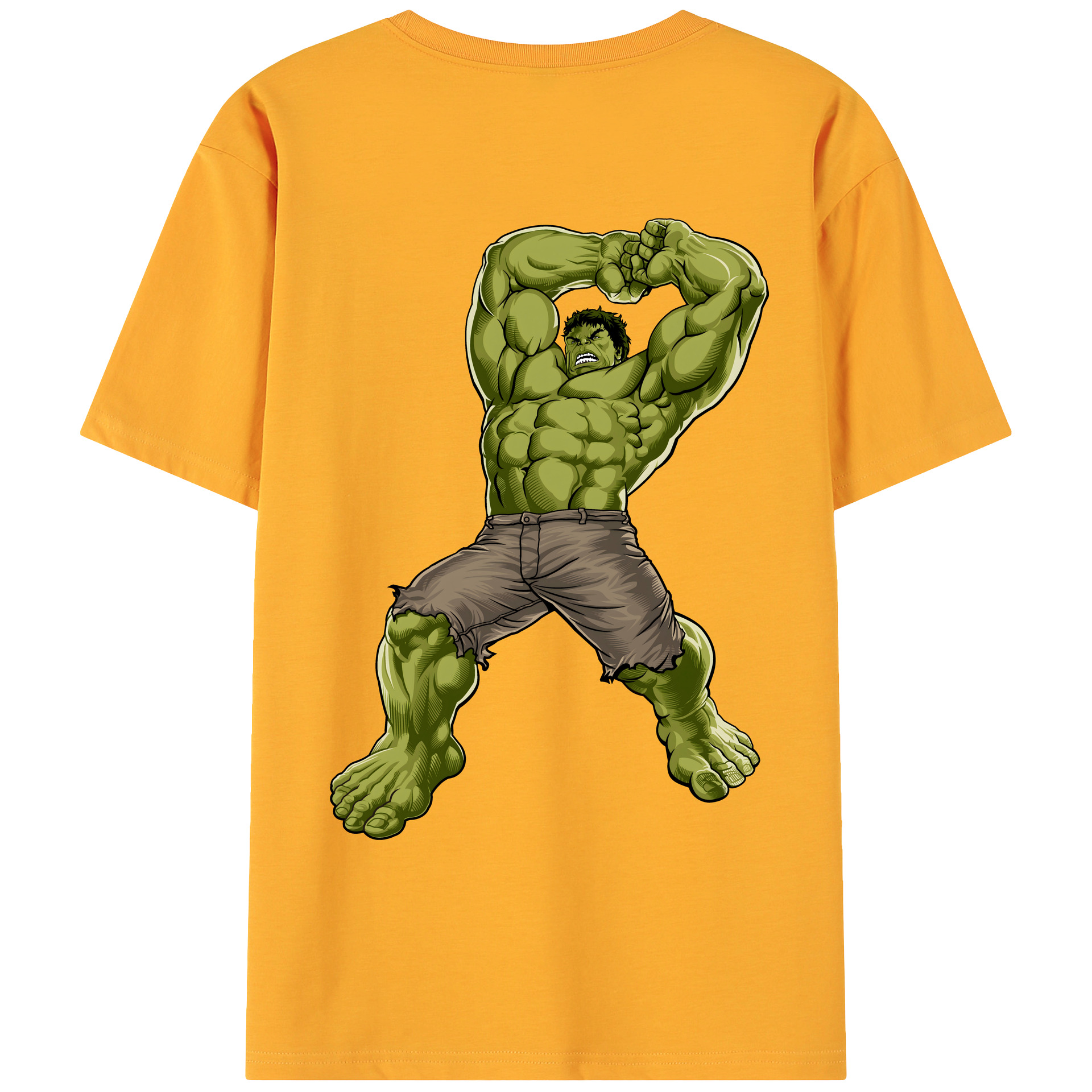 （画像用） アベンジャーズ The Avengers 綿100％ メンズ半袖Tシャツ（バックプリント） 通気性