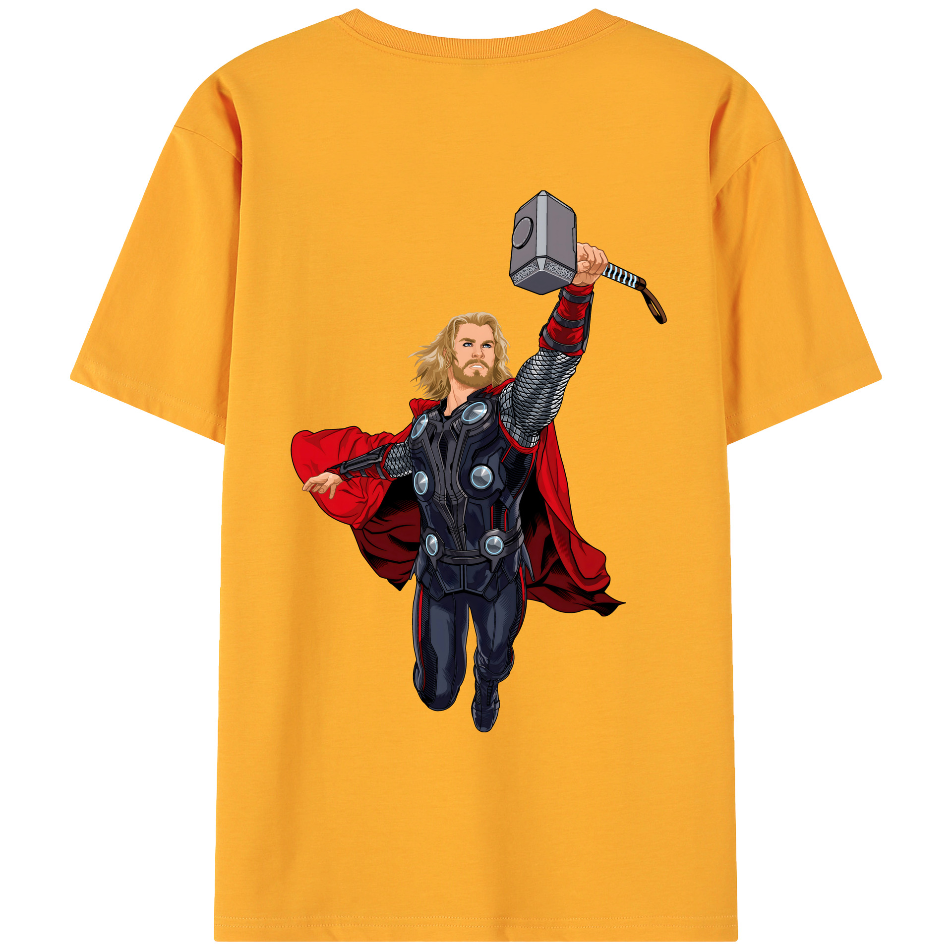 （画像用） アベンジャーズ The Avengers 綿100％ メンズ半袖Tシャツ（バックプリント） 通気性