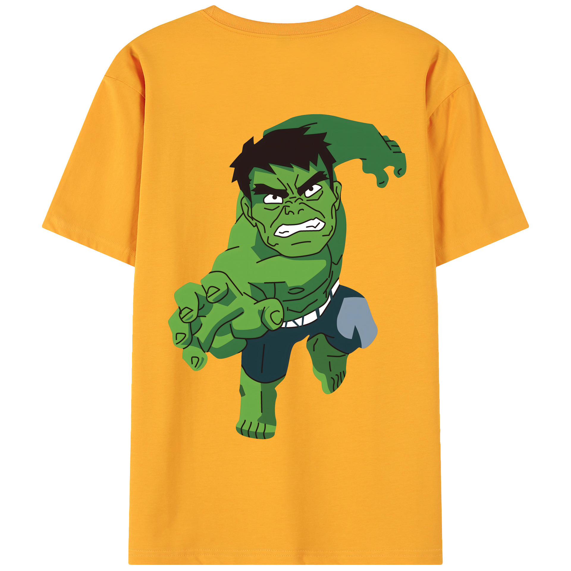 （画像用） アベンジャーズ The Avengers 綿100％ メンズ半袖Tシャツ（バックプリント） 通気性