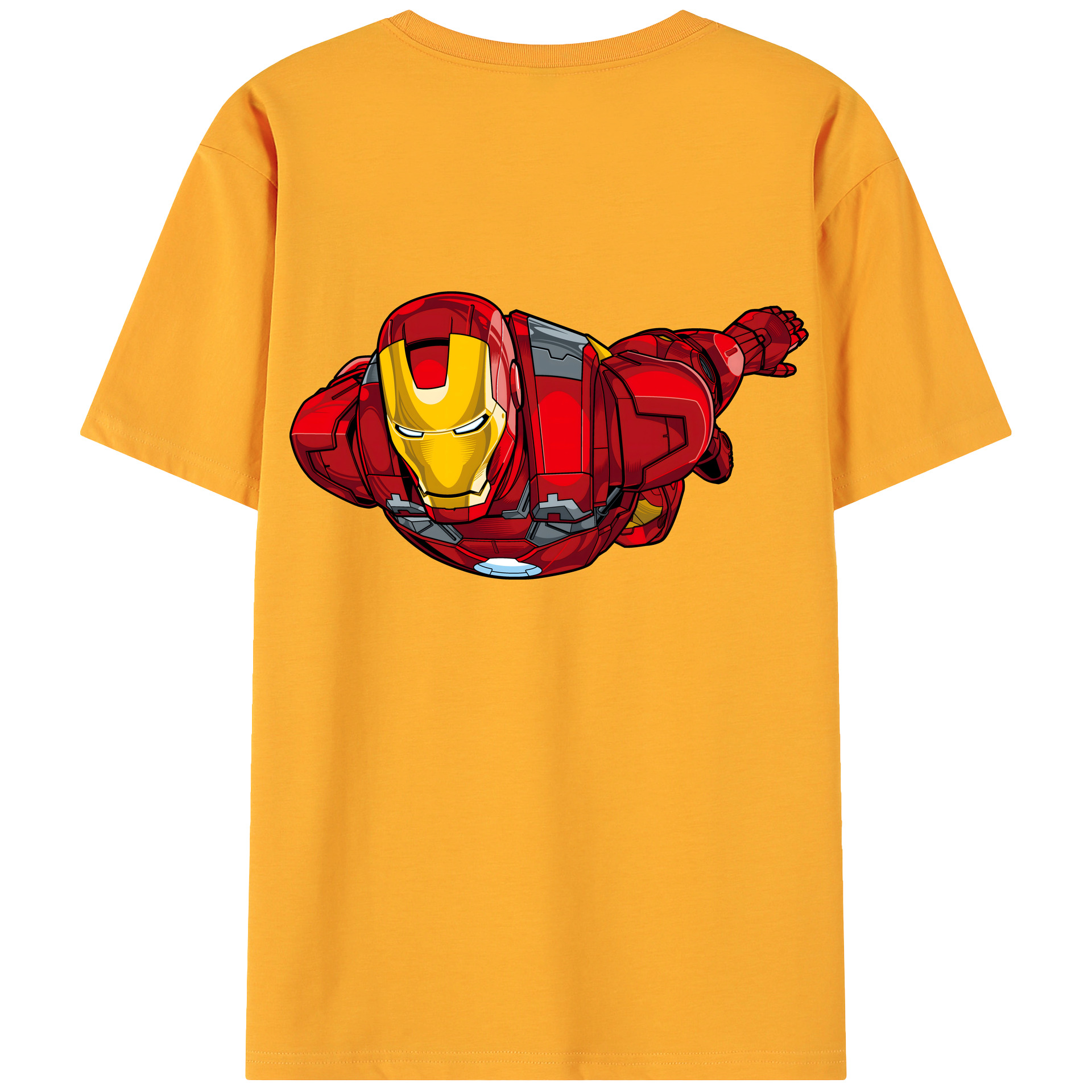 （画像用） アベンジャーズ The Avengers 綿100％ メンズ半袖Tシャツ（バックプリント） 通気性