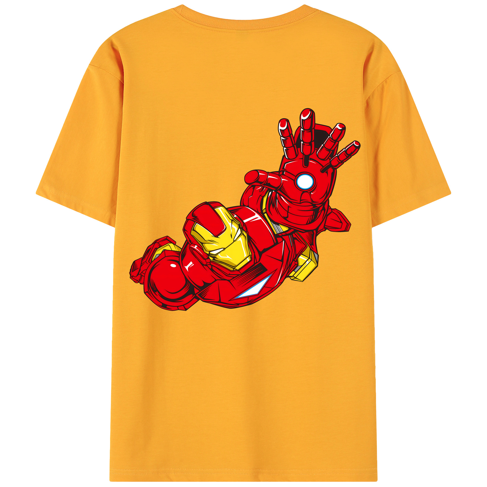 （画像用） アベンジャーズ The Avengers 綿100％ メンズ半袖Tシャツ（バックプリント） 通気性