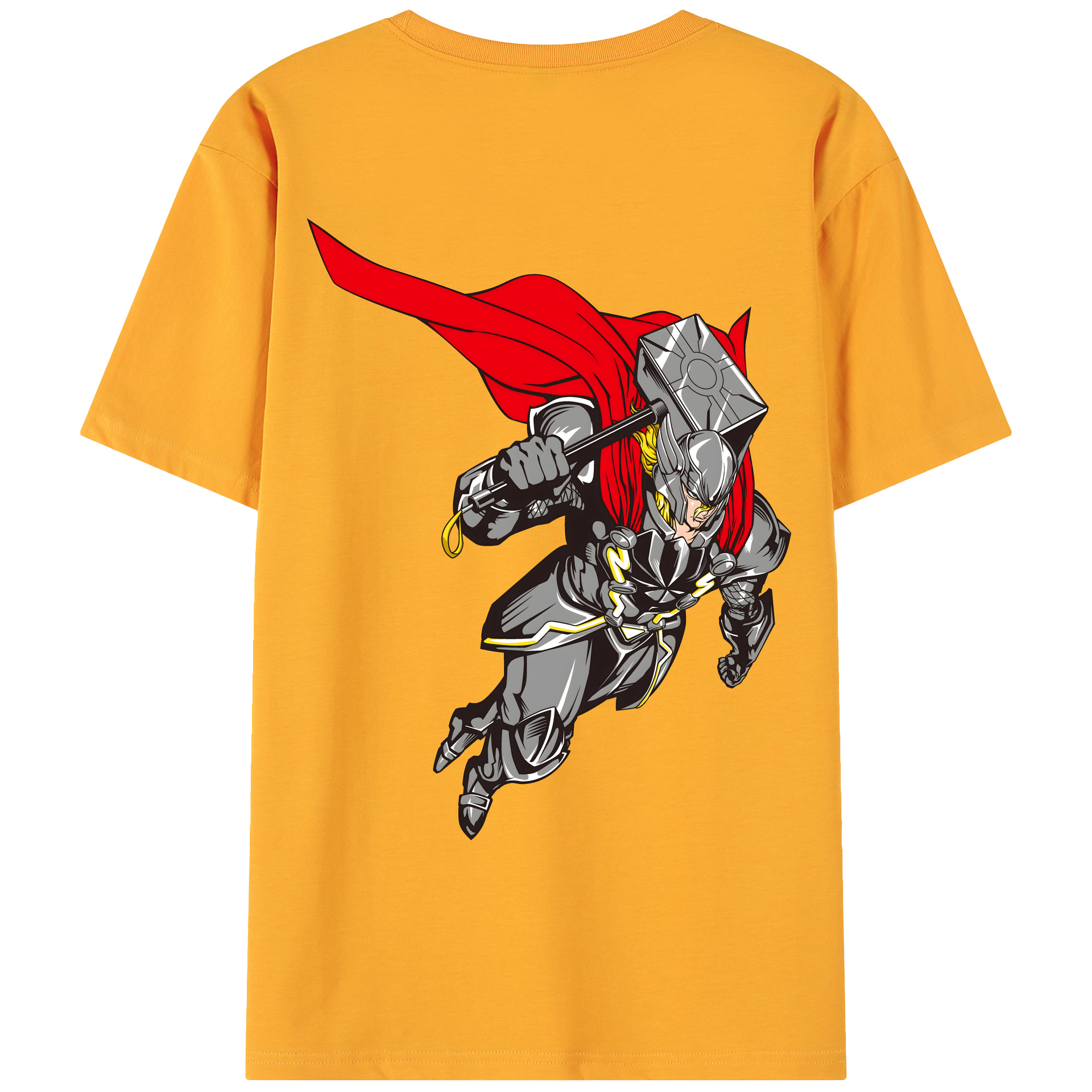 （画像用） アベンジャーズ The Avengers 綿100％ メンズ半袖Tシャツ（バックプリント） 通気性