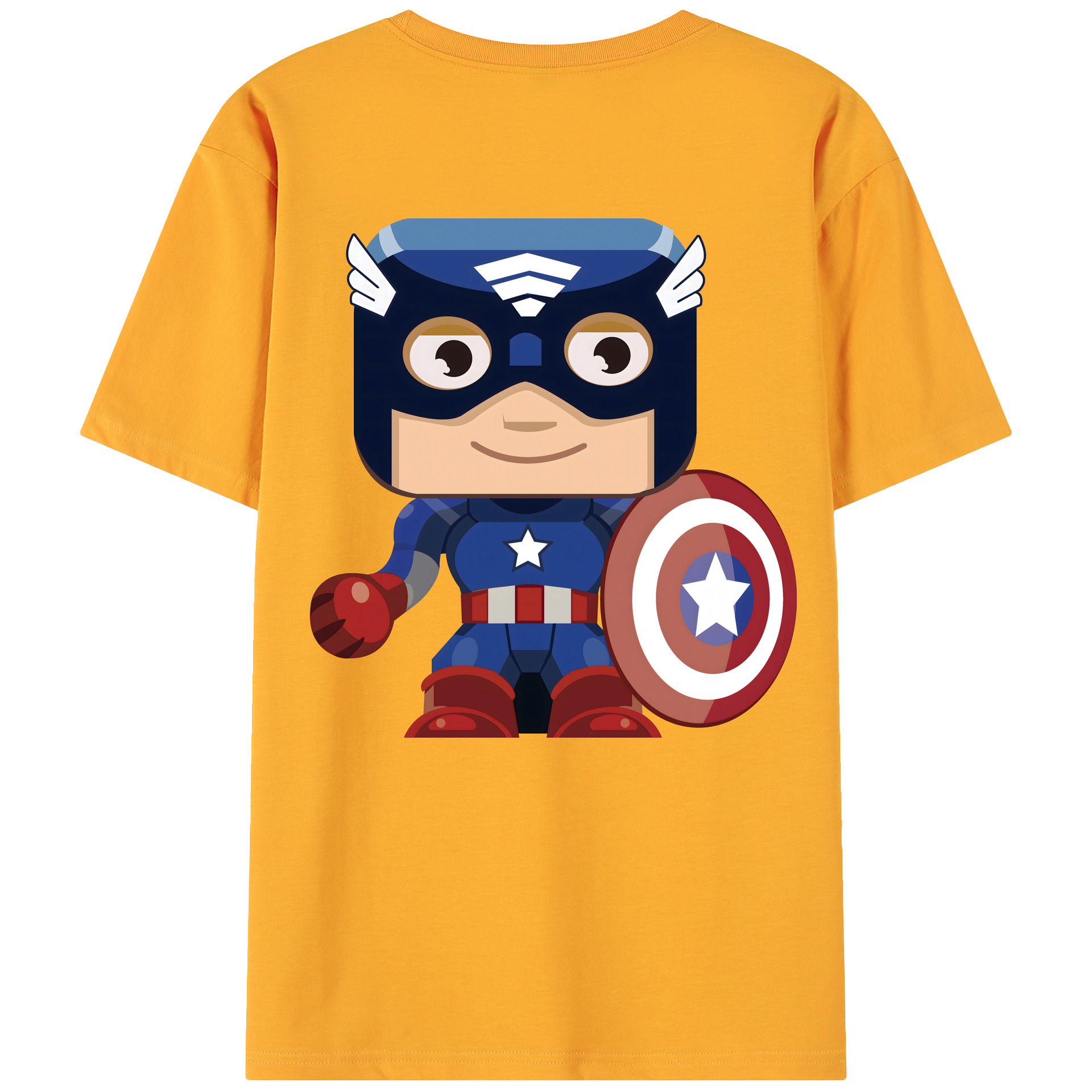 （画像用） アベンジャーズ The Avengers 綿100％ メンズ半袖Tシャツ（バックプリント） 通気性