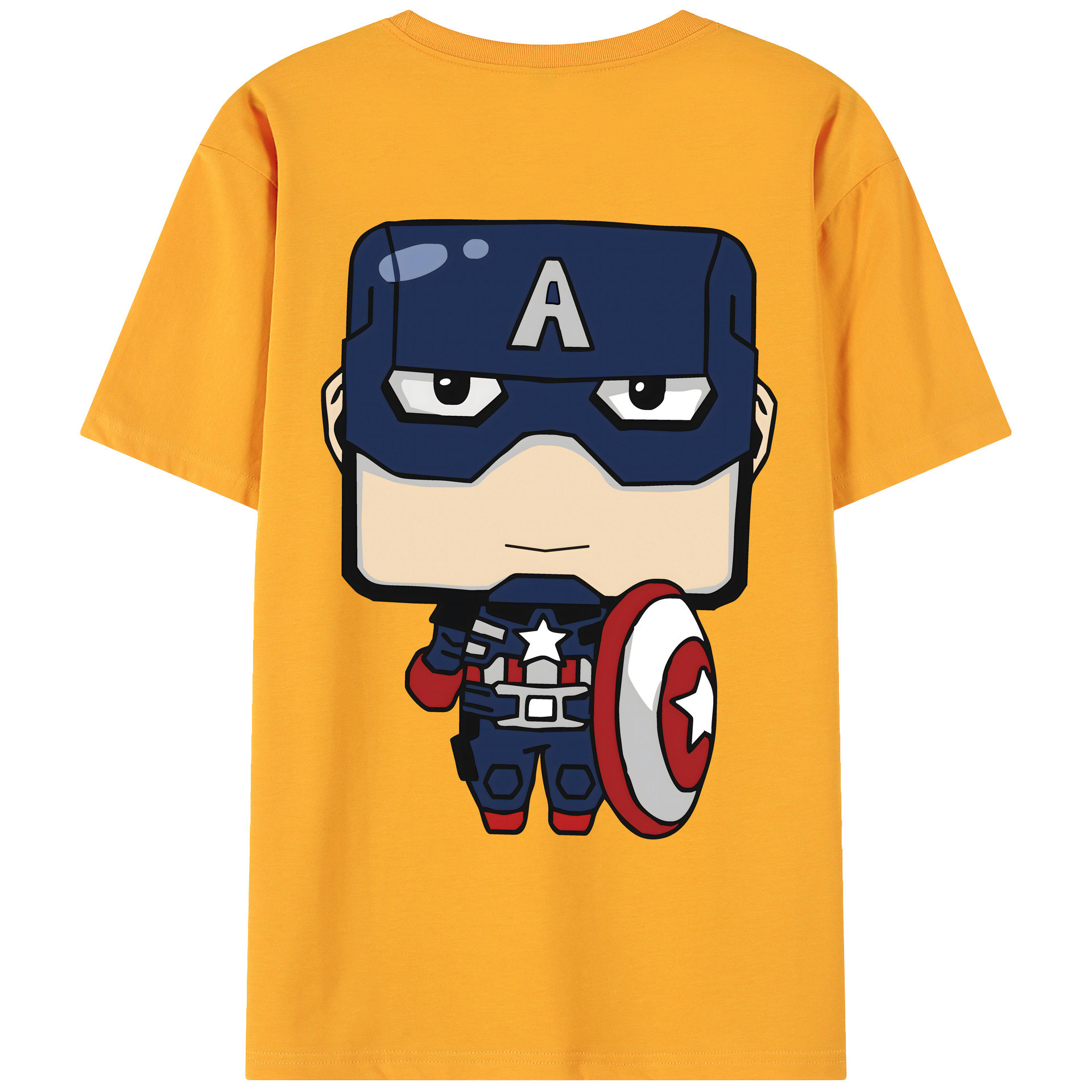 （画像用） アベンジャーズ The Avengers 綿100％ メンズ半袖Tシャツ（バックプリント） 通気性