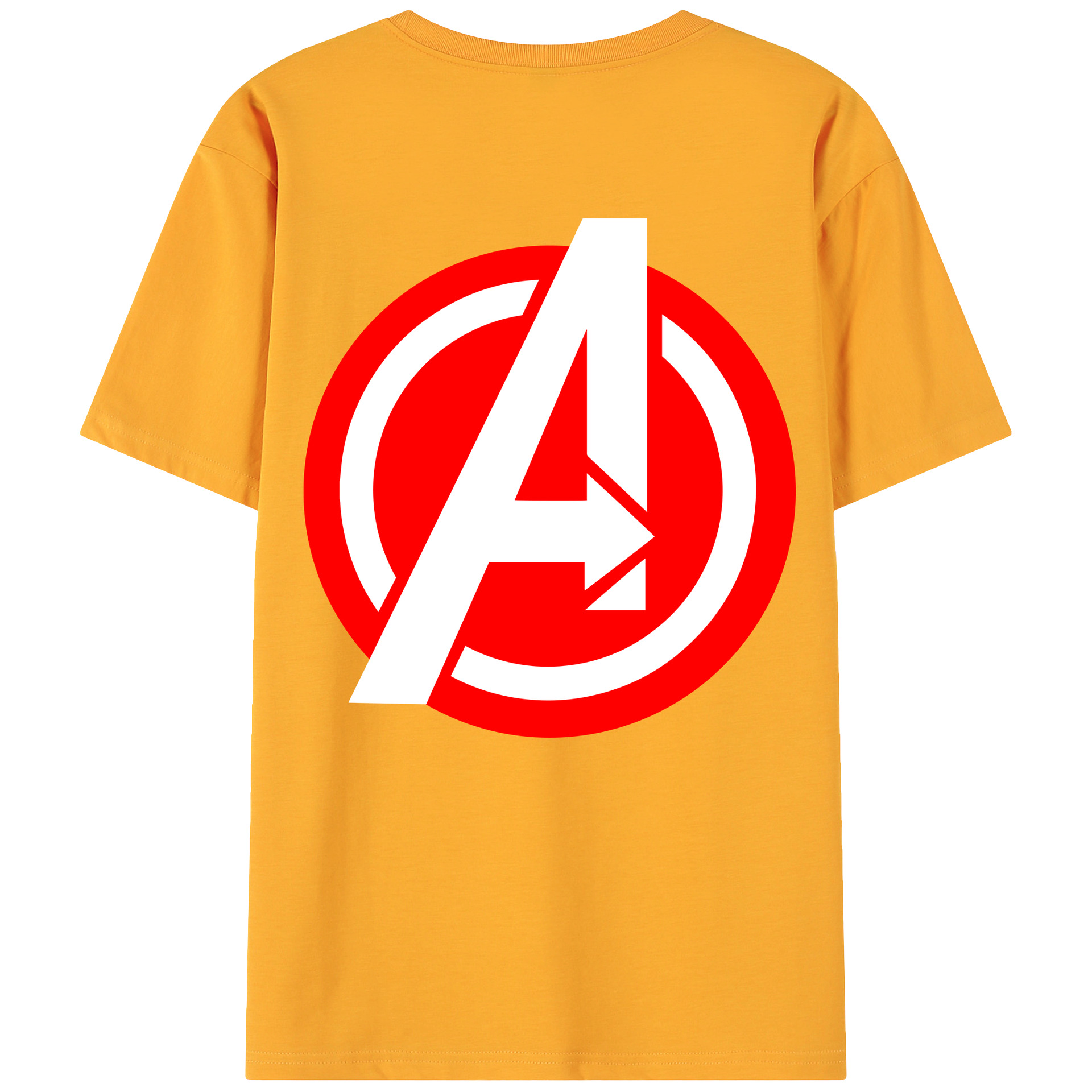 （画像用） アベンジャーズ The Avengers 綿100％ メンズ半袖Tシャツ（バックプリント） 通気性