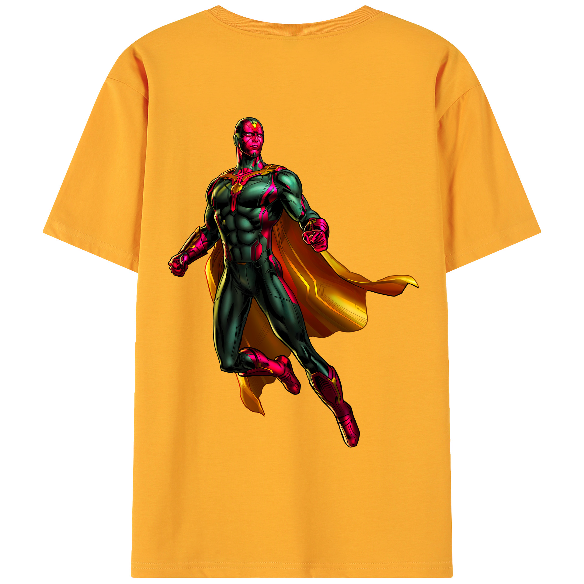 （画像用） アベンジャーズ The Avengers 綿100％ メンズ半袖Tシャツ（バックプリント） 通気性