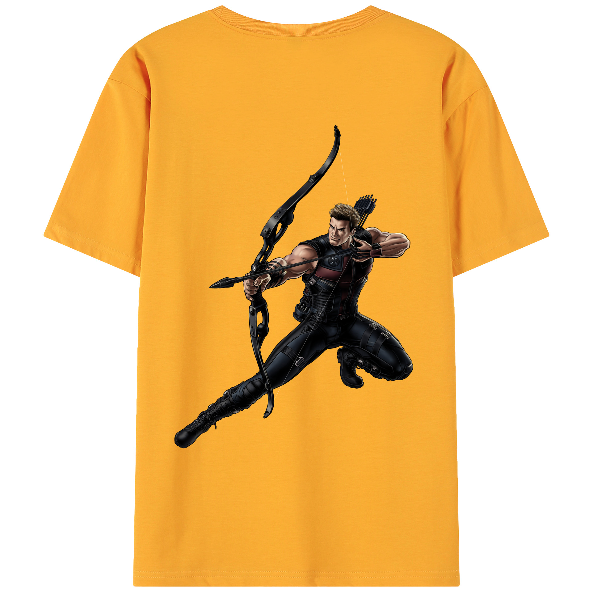 （画像用） アベンジャーズ The Avengers 綿100％ メンズ半袖Tシャツ（バックプリント） 通気性