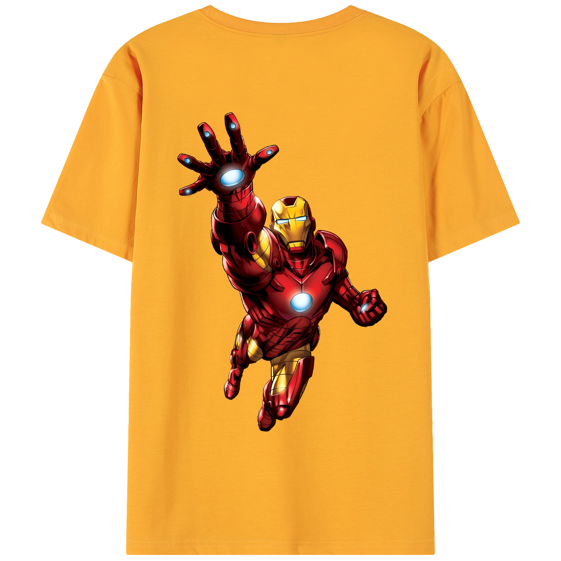 （画像用） アベンジャーズ The Avengers 綿100％ メンズ半袖Tシャツ（バックプリント） 通気性