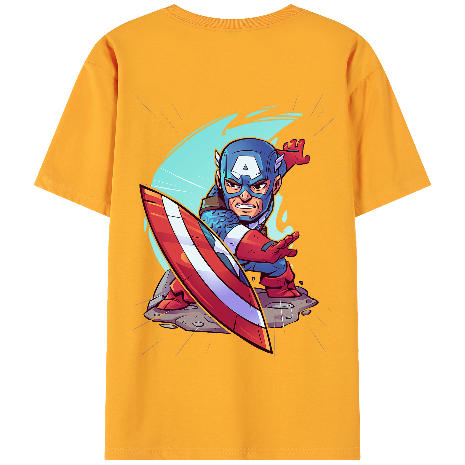（画像用） アベンジャーズ The Avengers 綿100％ メンズ半袖Tシャツ（バックプリント） 通気性