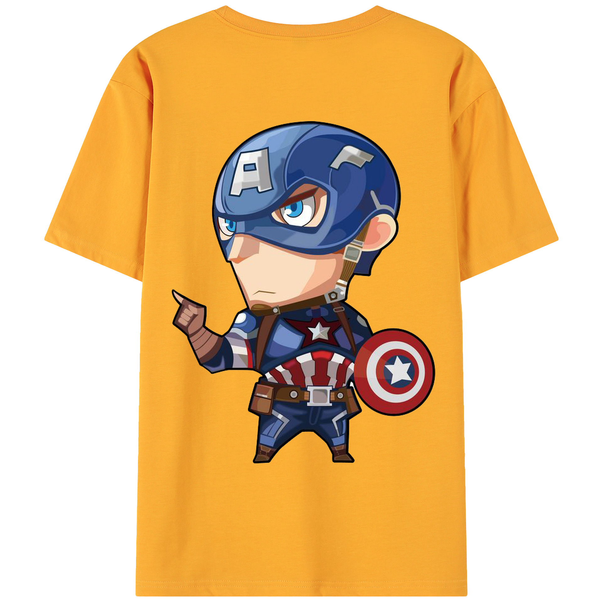 （画像用） アベンジャーズ The Avengers 綿100％ メンズ半袖Tシャツ（バックプリント） 通気性