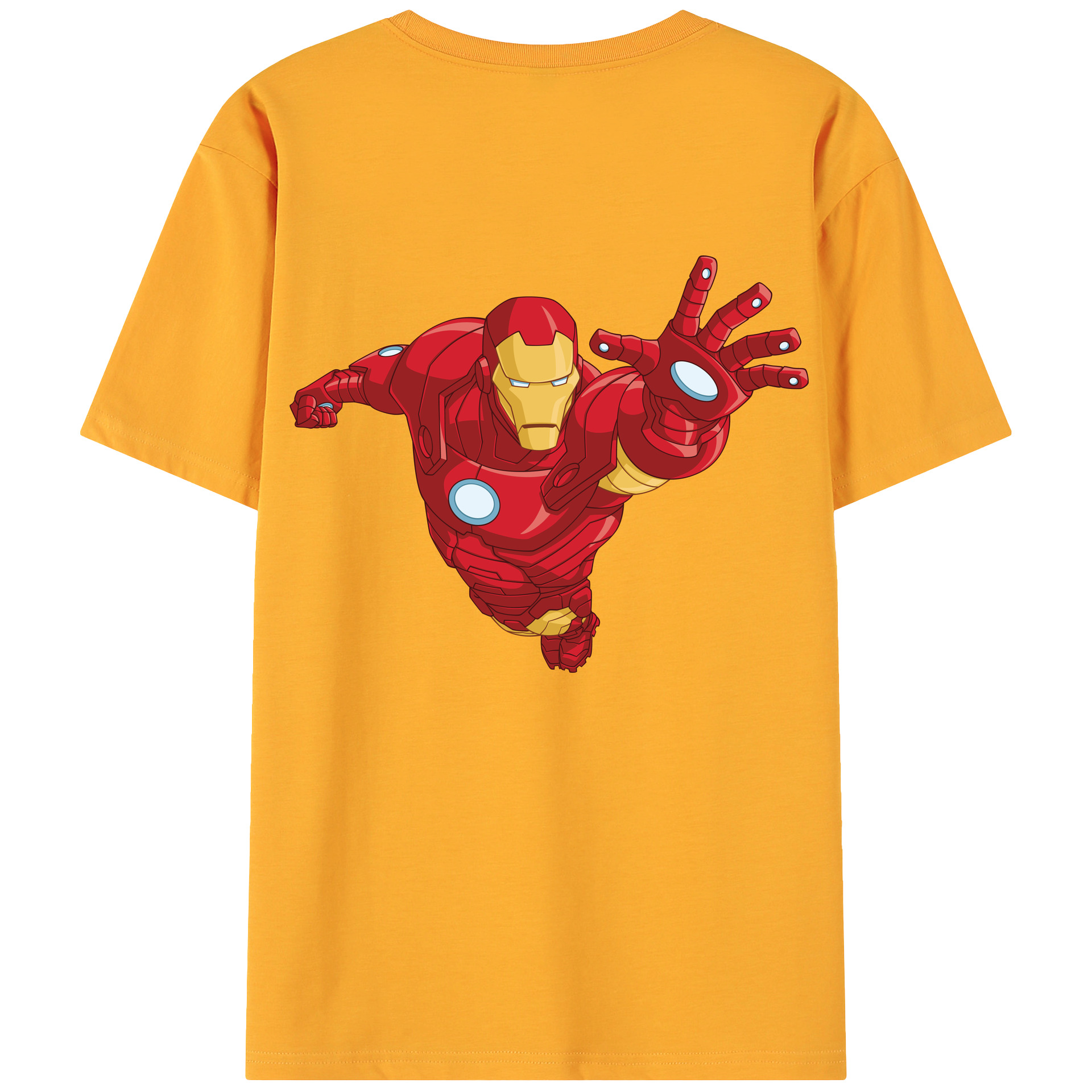 （画像用） アベンジャーズ The Avengers 綿100％ メンズ半袖Tシャツ（バックプリント） 通気性