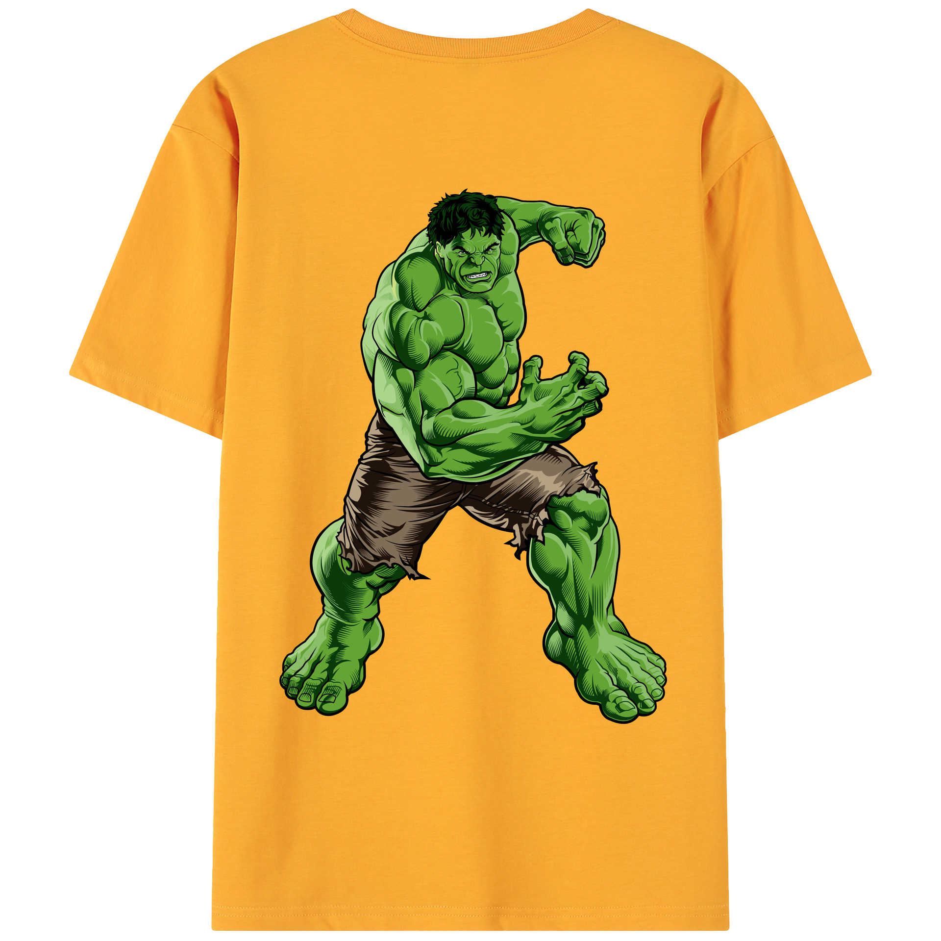 （画像用） アベンジャーズ The Avengers 綿100％ メンズ半袖Tシャツ（バックプリント） 通気性