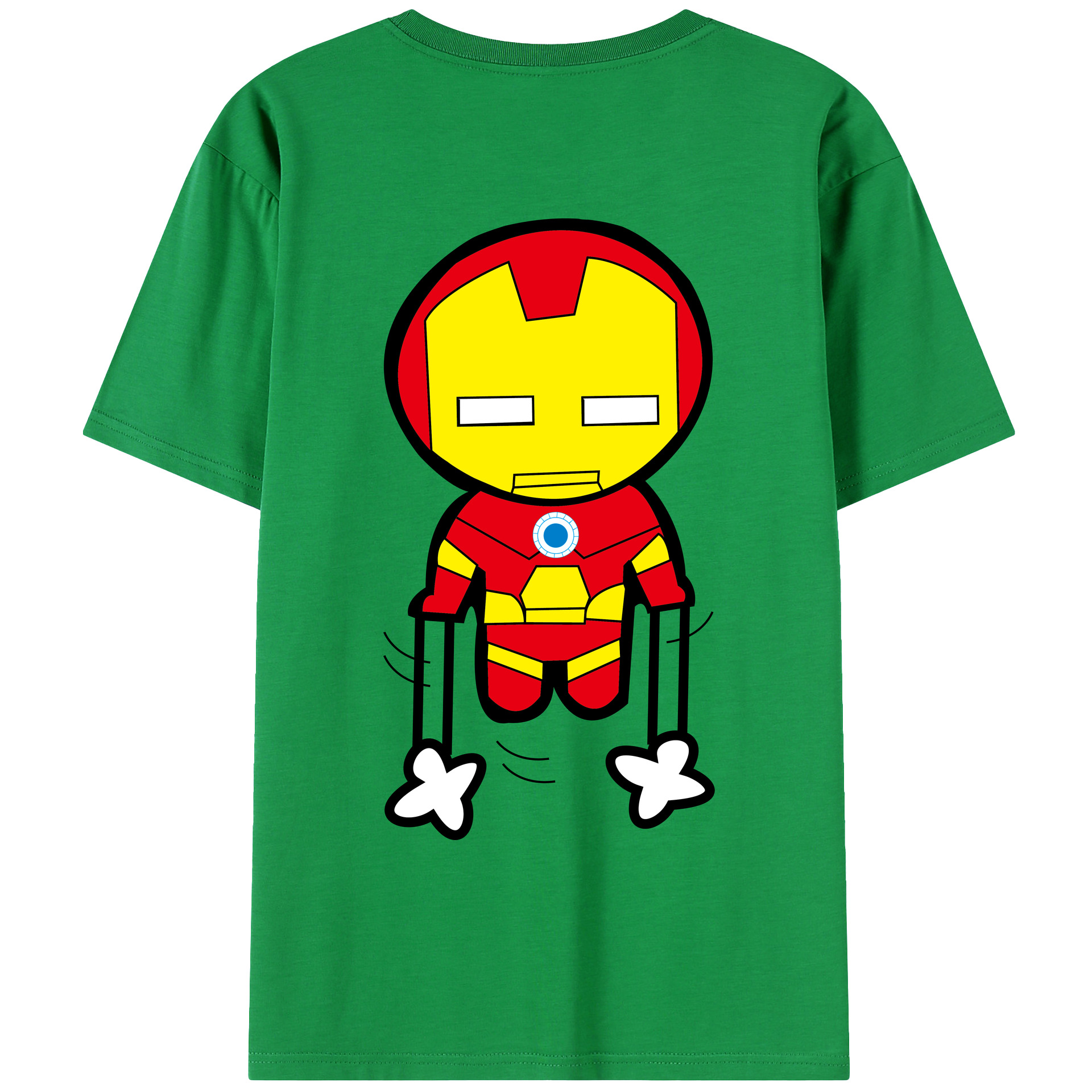 （画像用） アベンジャーズ The Avengers 綿100％ メンズ半袖Tシャツ（バックプリント） 通気性