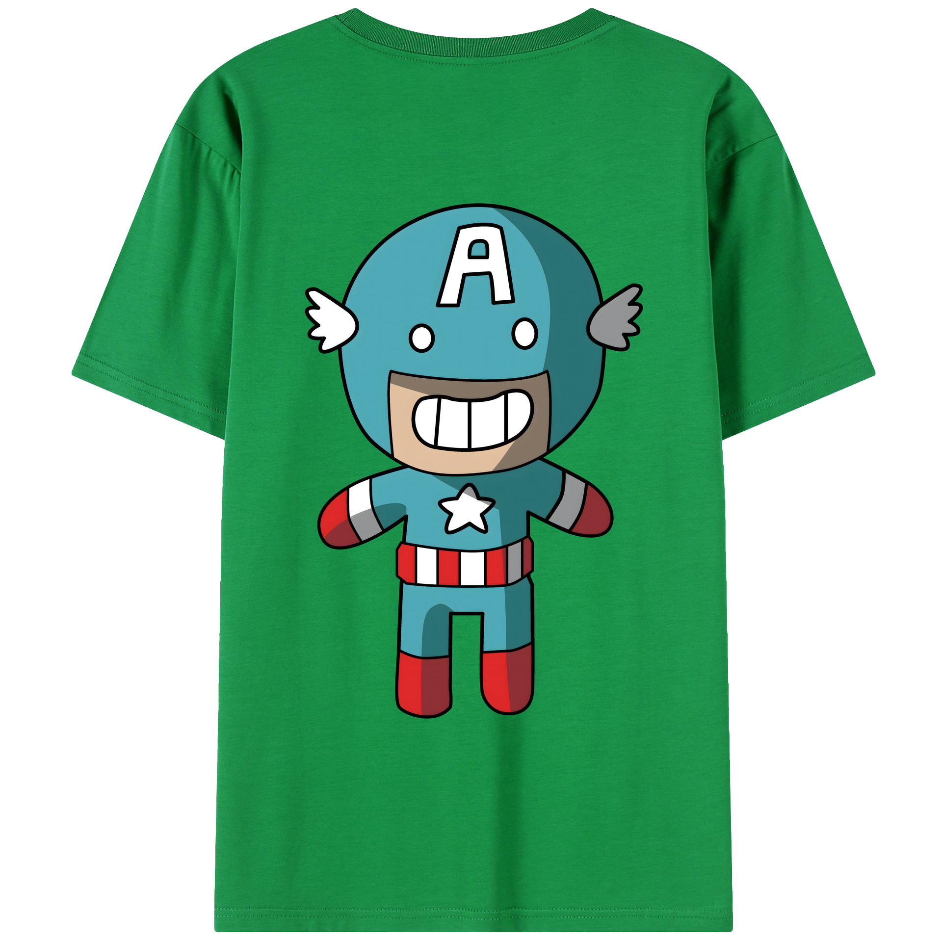 （画像用） アベンジャーズ The Avengers 綿100％ メンズ半袖Tシャツ（バックプリント） 通気性