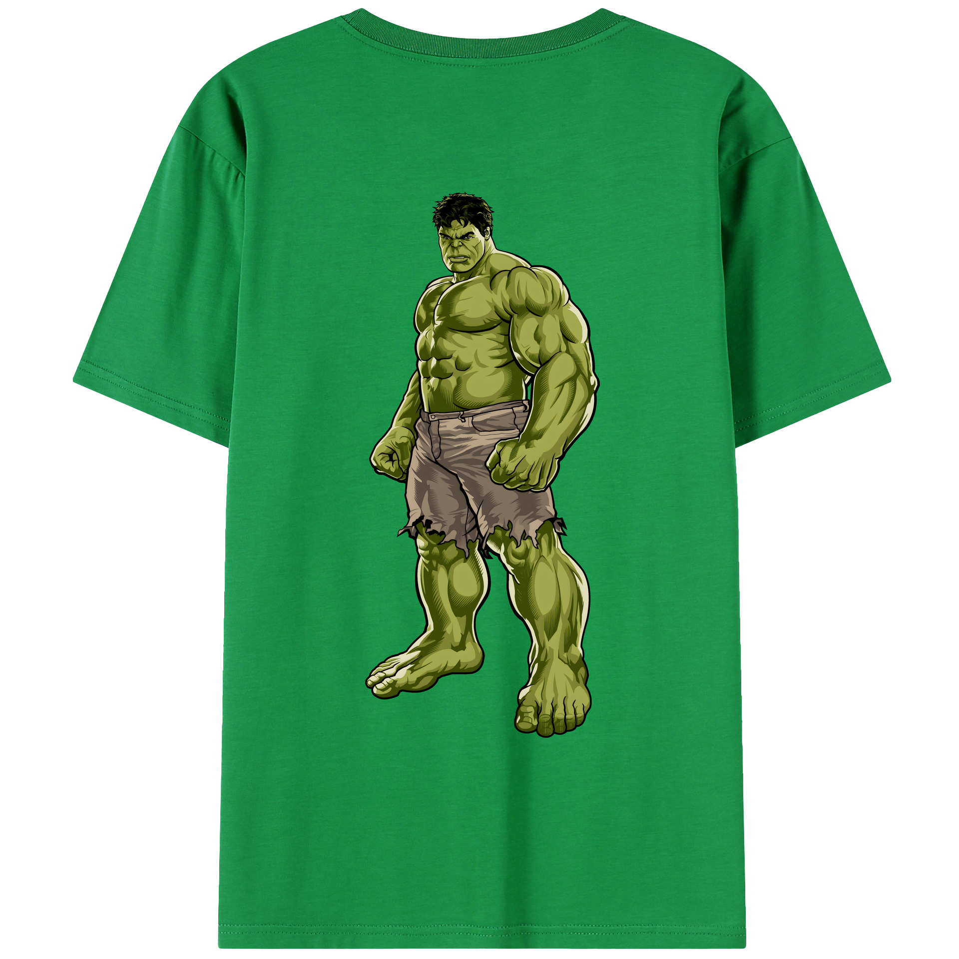 （画像用） アベンジャーズ The Avengers 綿100％ メンズ半袖Tシャツ（バックプリント） 通気性