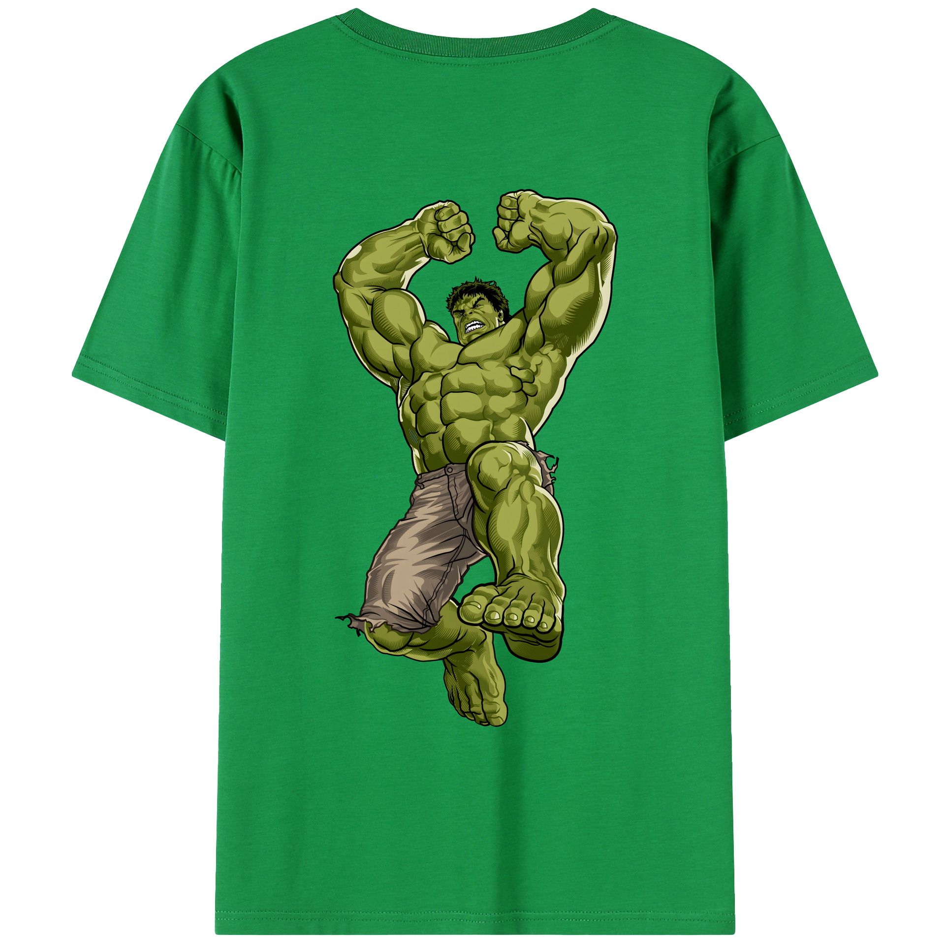 （画像用） アベンジャーズ The Avengers 綿100％ メンズ半袖Tシャツ（バックプリント） 通気性
