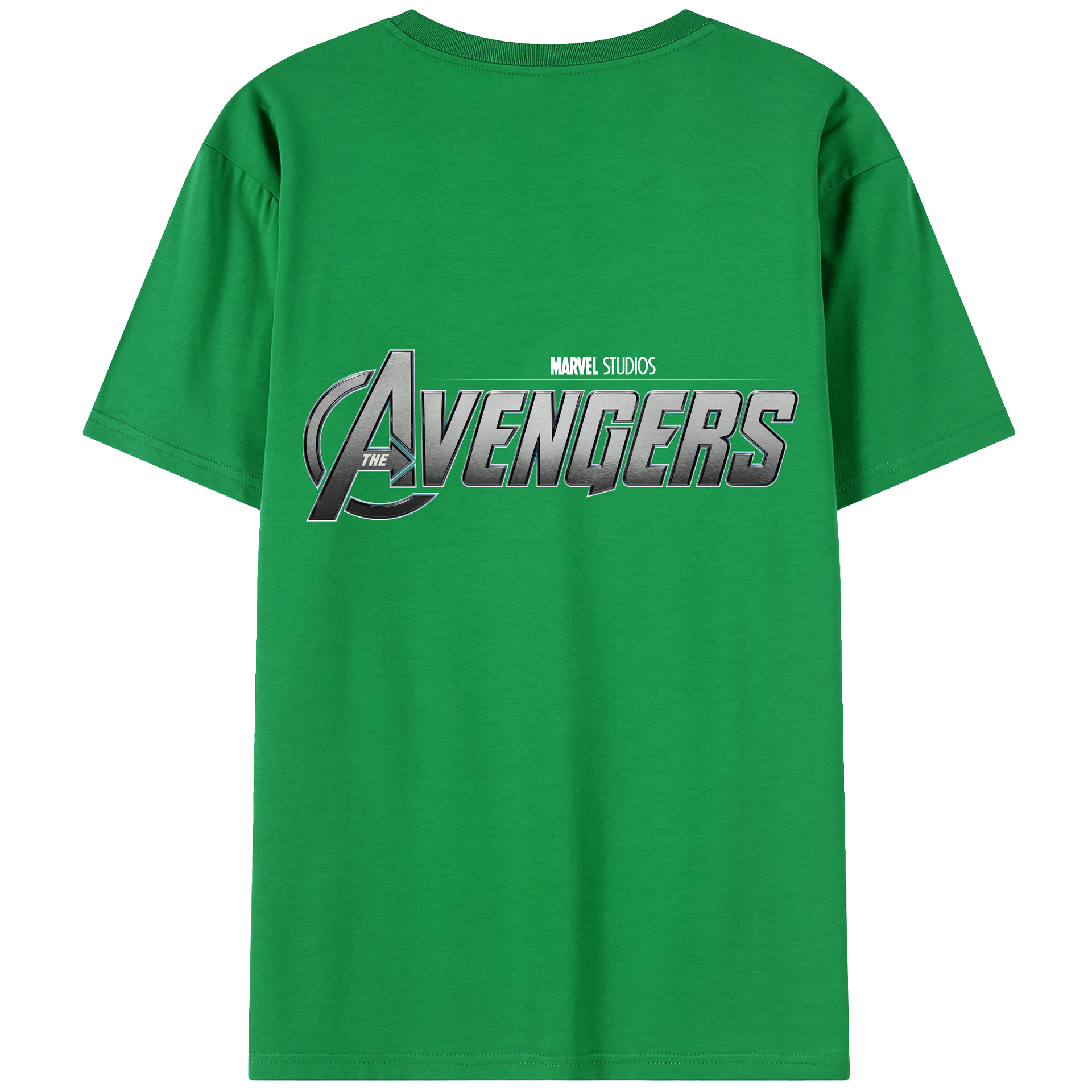 （画像用） アベンジャーズ The Avengers 綿100％ メンズ半袖Tシャツ（バックプリント） 通気性