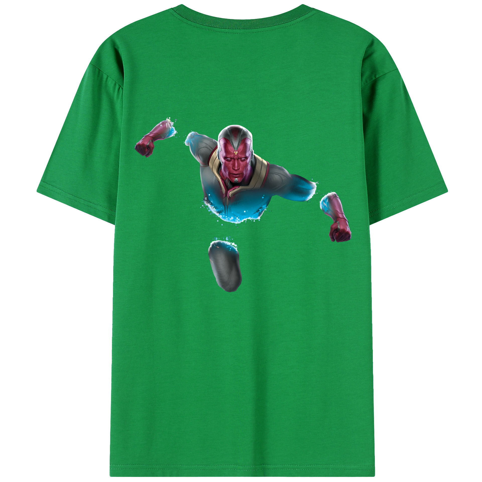 （画像用） アベンジャーズ The Avengers 綿100％ メンズ半袖Tシャツ（バックプリント） 通気性