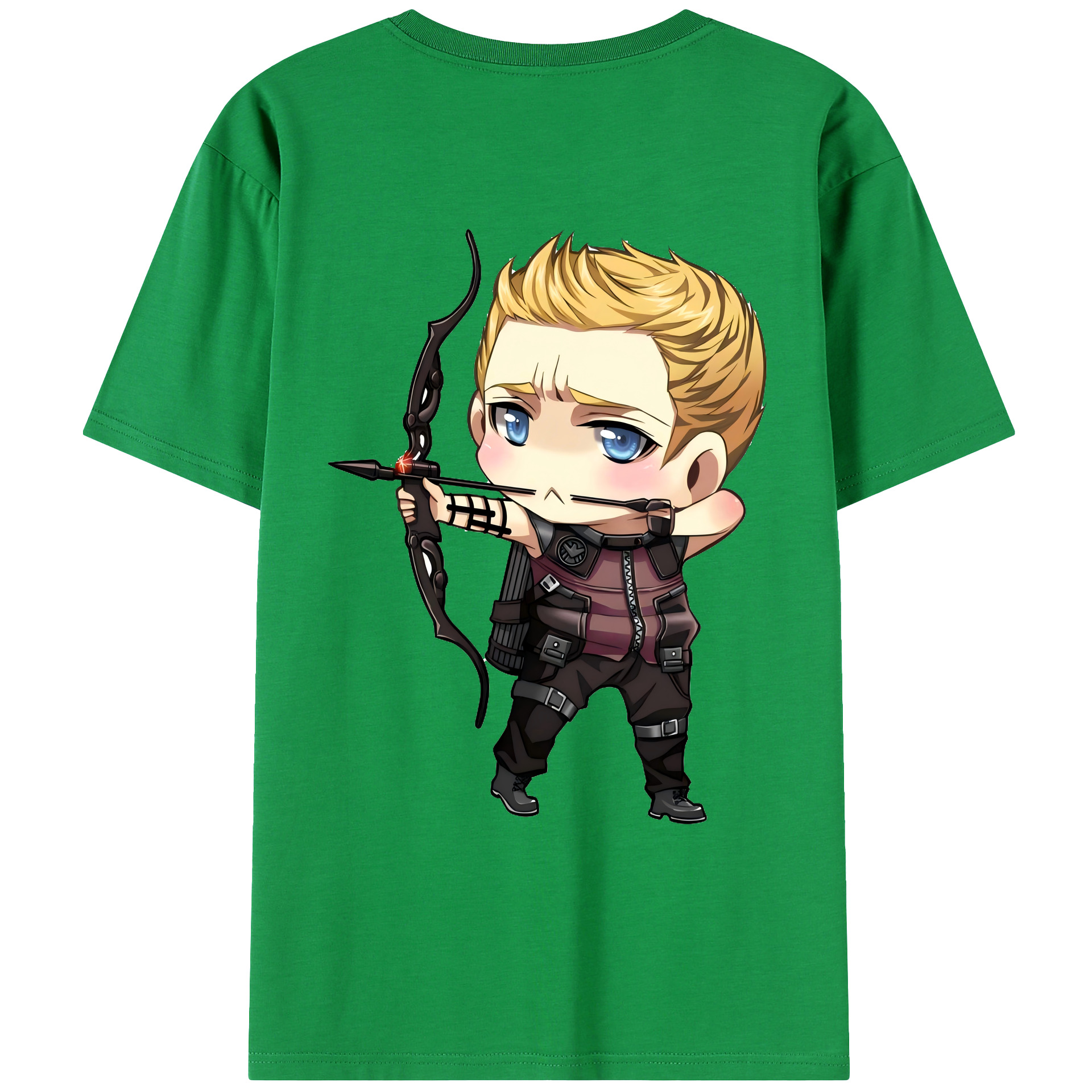 （画像用） アベンジャーズ The Avengers 綿100％ メンズ半袖Tシャツ（バックプリント） 通気性