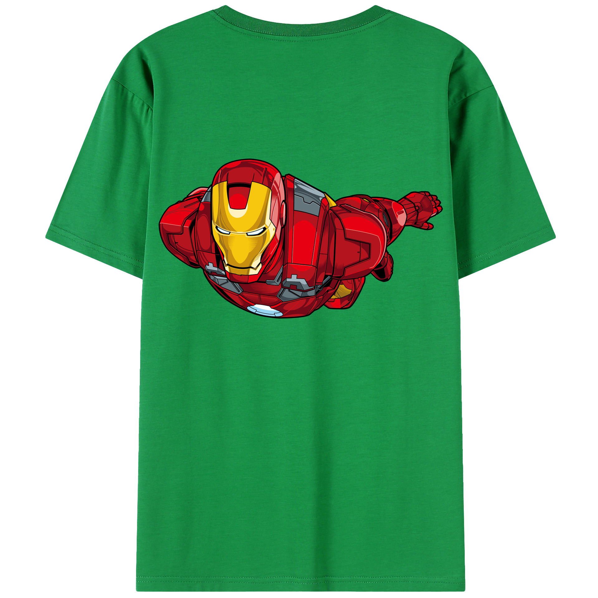 （画像用） アベンジャーズ The Avengers 綿100％ メンズ半袖Tシャツ（バックプリント） 通気性