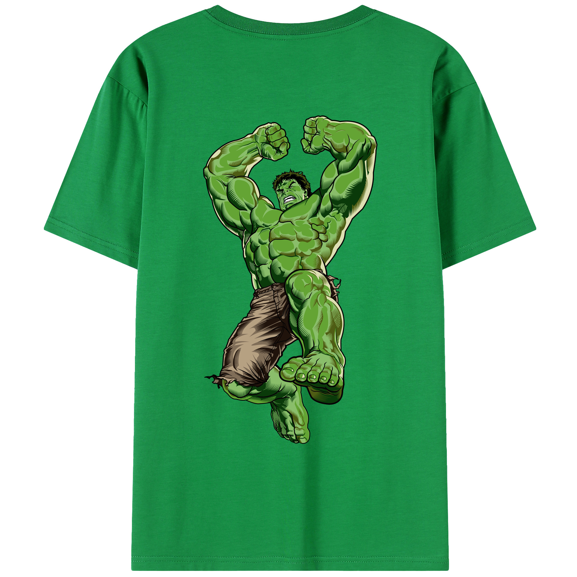 （画像用） アベンジャーズ The Avengers 綿100％ メンズ半袖Tシャツ（バックプリント） 通気性