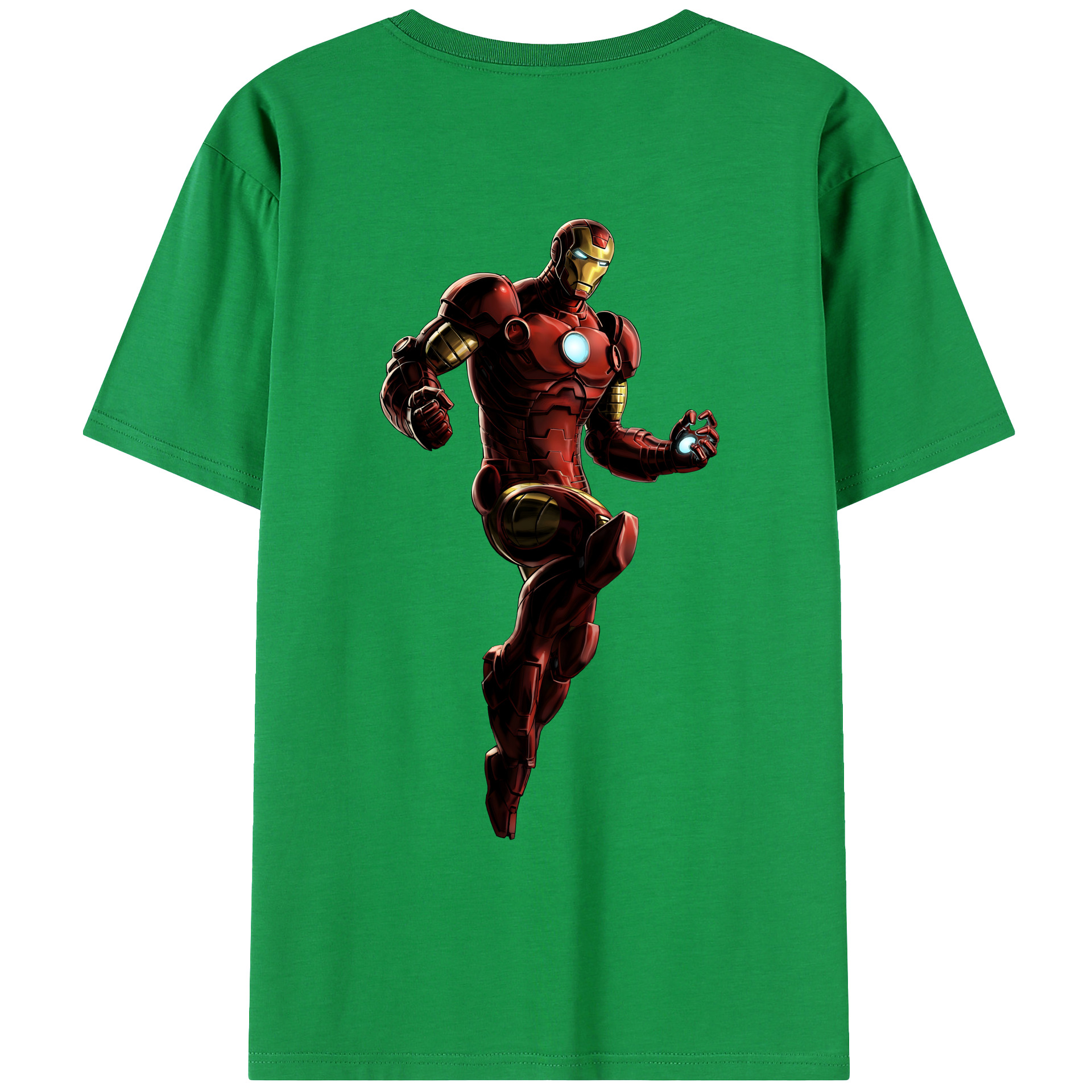 （画像用） アベンジャーズ The Avengers 綿100％ メンズ半袖Tシャツ（バックプリント） 通気性