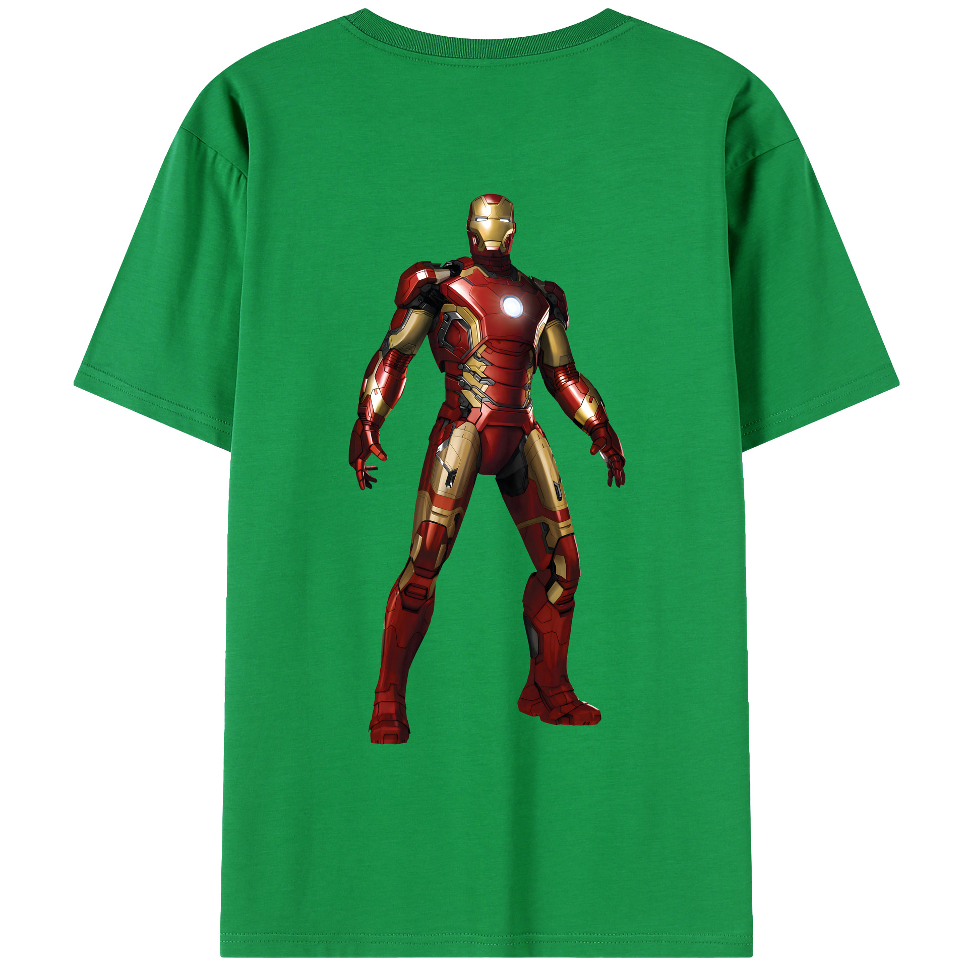 （画像用） アベンジャーズ The Avengers 綿100％ メンズ半袖Tシャツ（バックプリント） 通気性