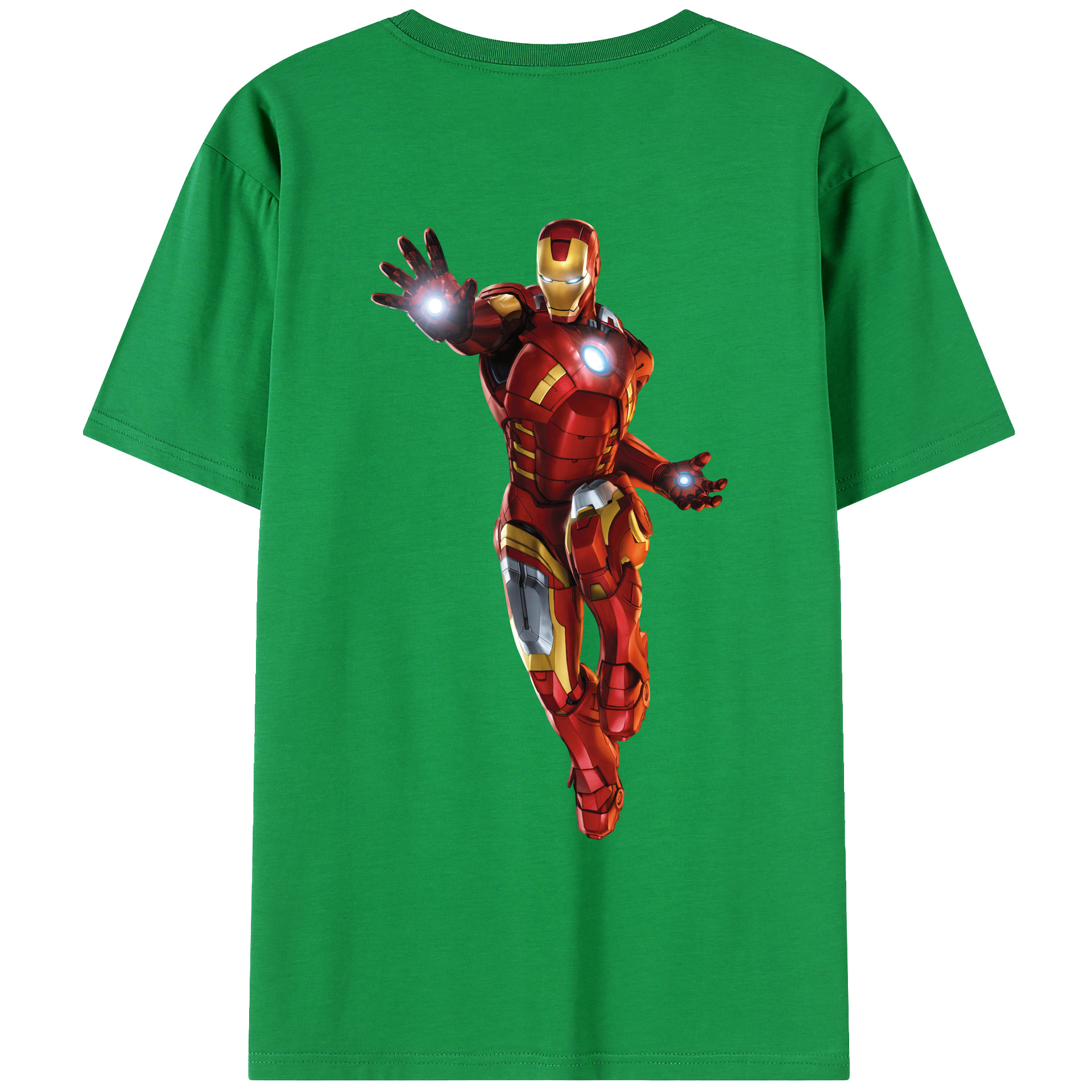（画像用） アベンジャーズ The Avengers 綿100％ メンズ半袖Tシャツ（バックプリント） 通気性