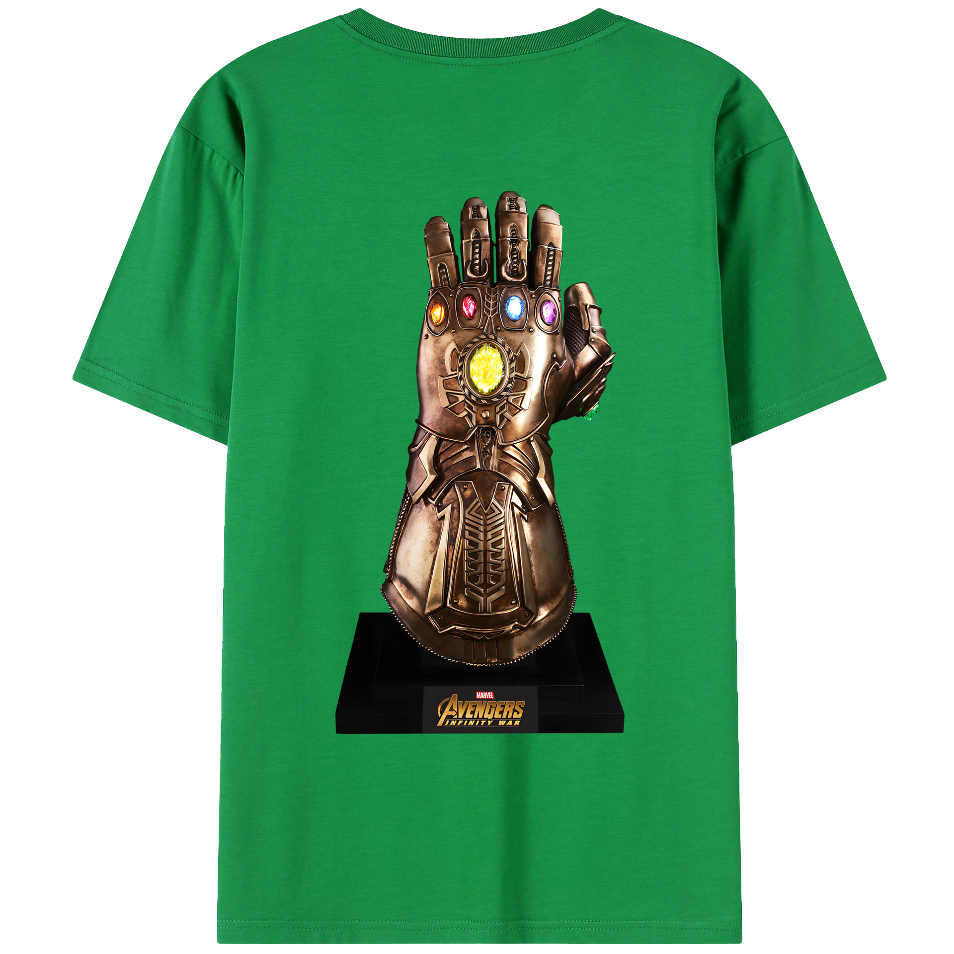 （画像用） アベンジャーズ The Avengers 綿100％ メンズ半袖Tシャツ（バックプリント） 通気性