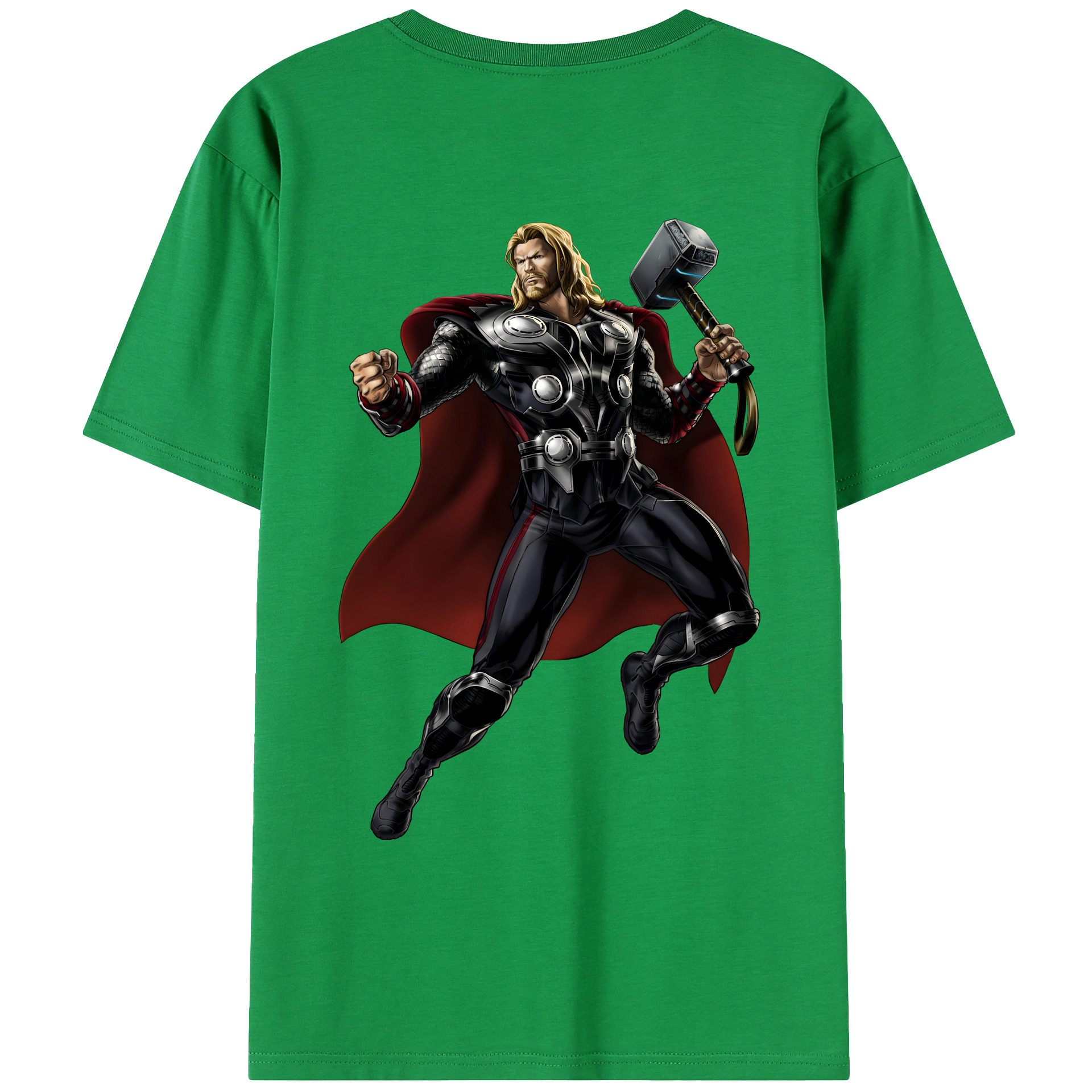 （画像用） アベンジャーズ The Avengers 綿100％ メンズ半袖Tシャツ（バックプリント） 通気性