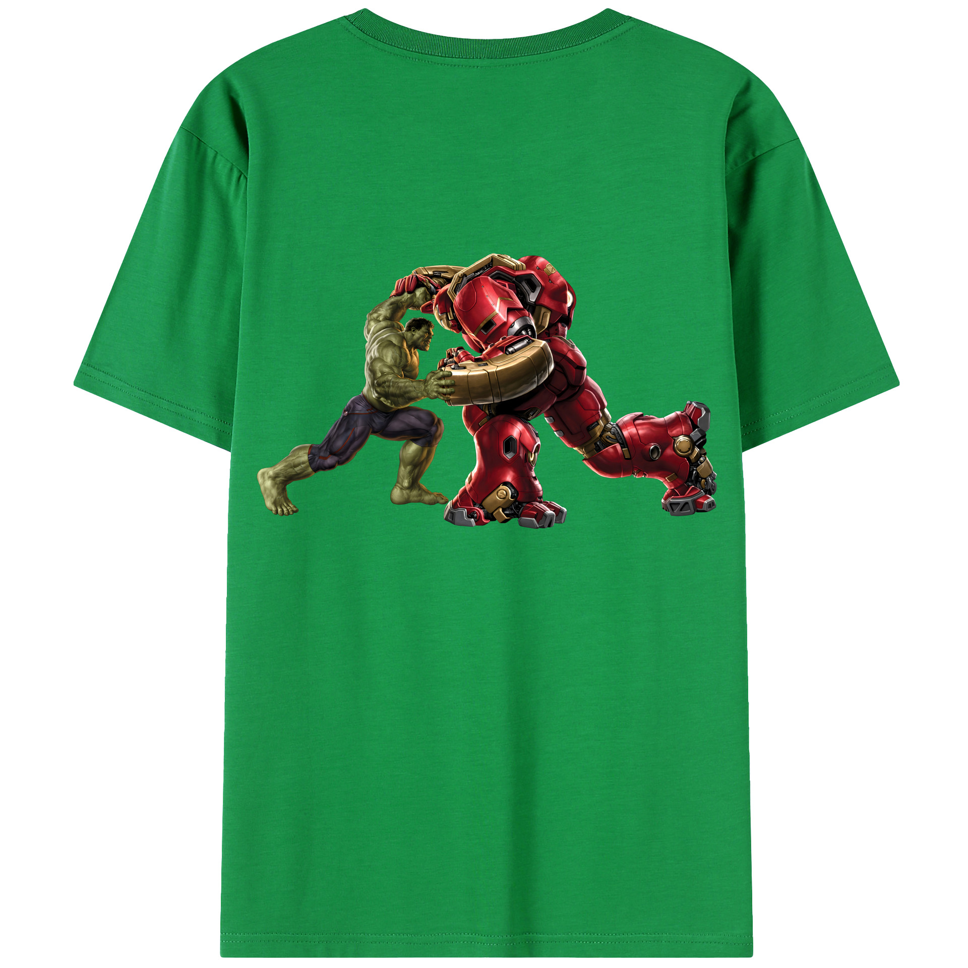 （画像用） アベンジャーズ The Avengers 綿100％ メンズ半袖Tシャツ（バックプリント） 通気性