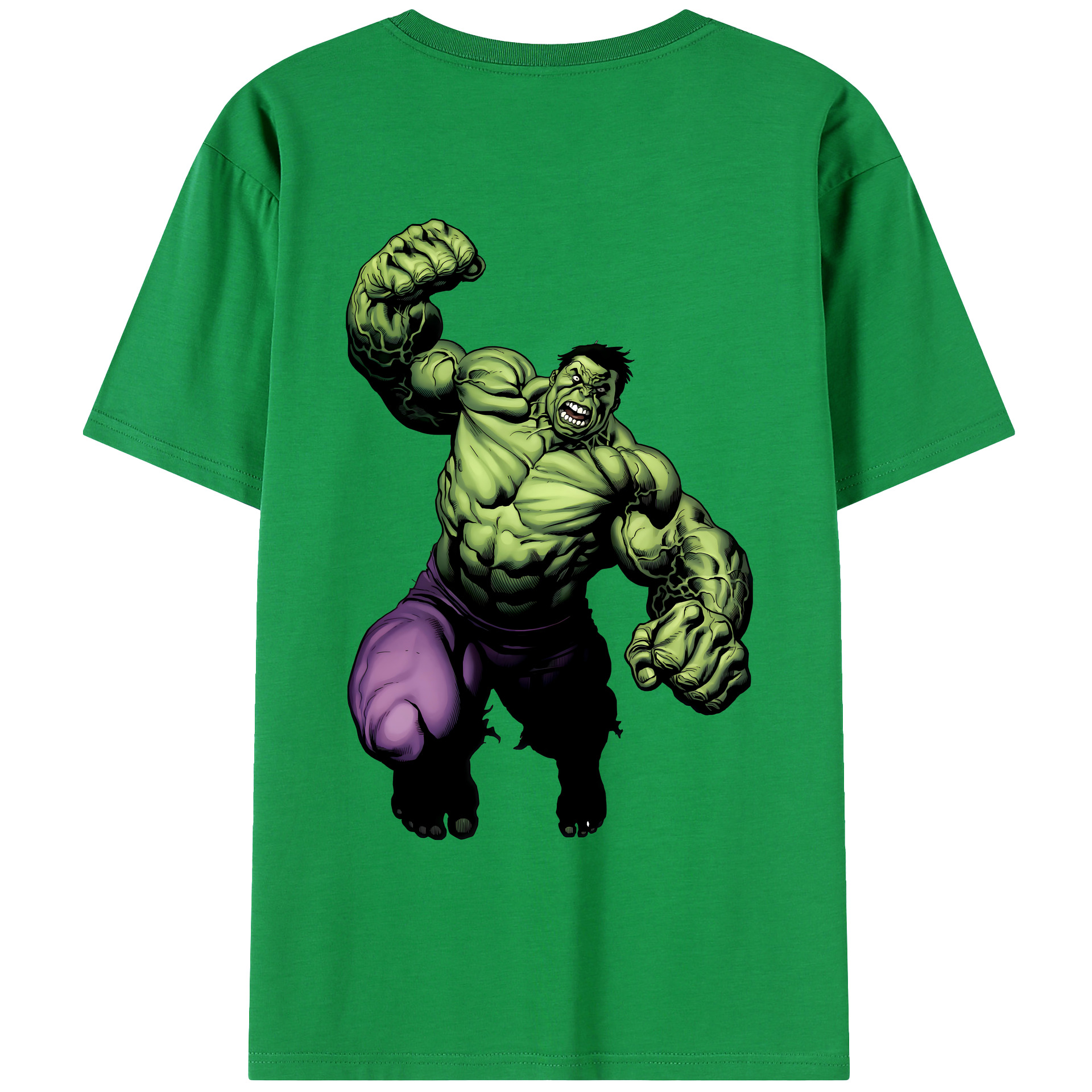 （画像用） アベンジャーズ The Avengers 綿100％ メンズ半袖Tシャツ（バックプリント） 通気性