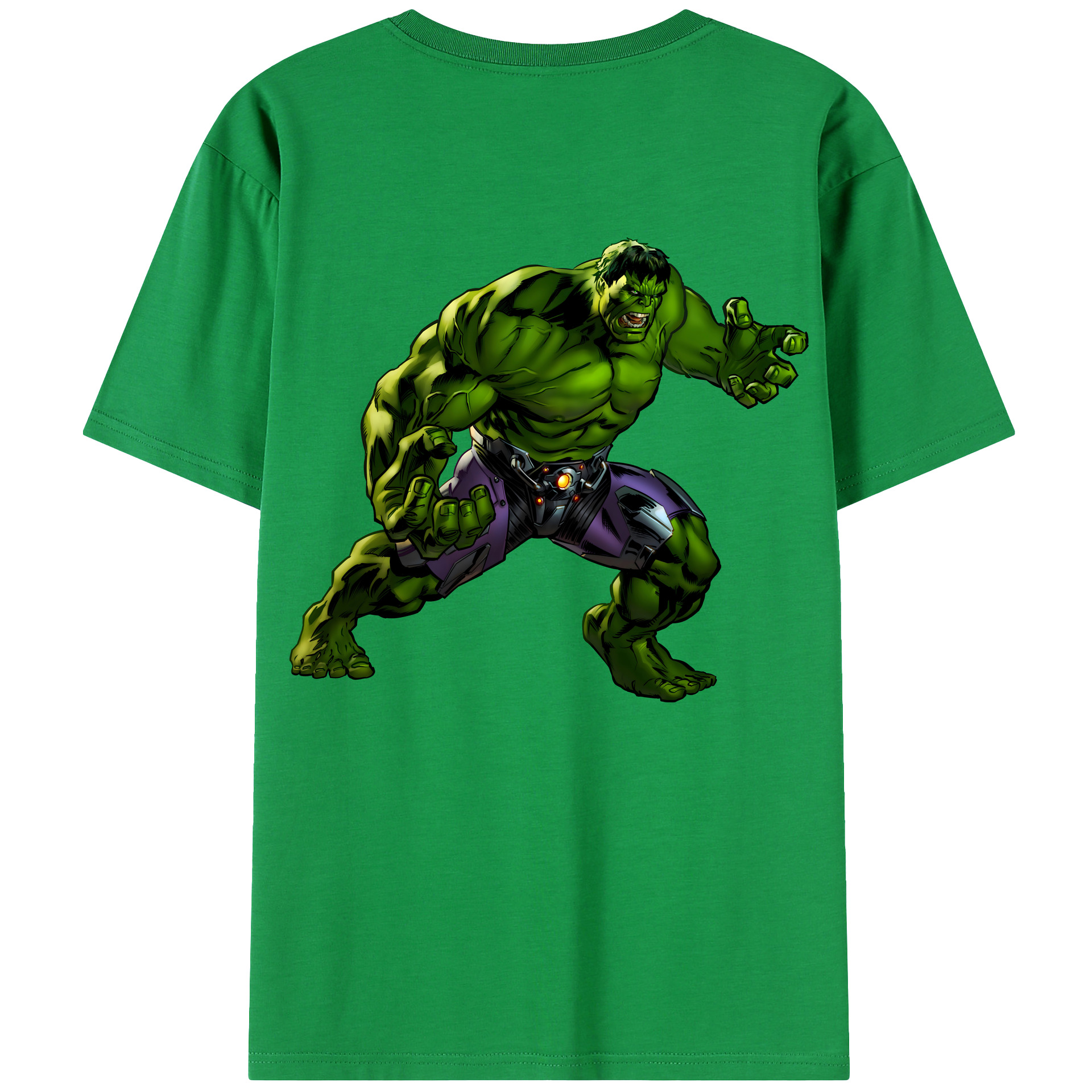 （画像用） アベンジャーズ The Avengers 綿100％ メンズ半袖Tシャツ（バックプリント） 通気性