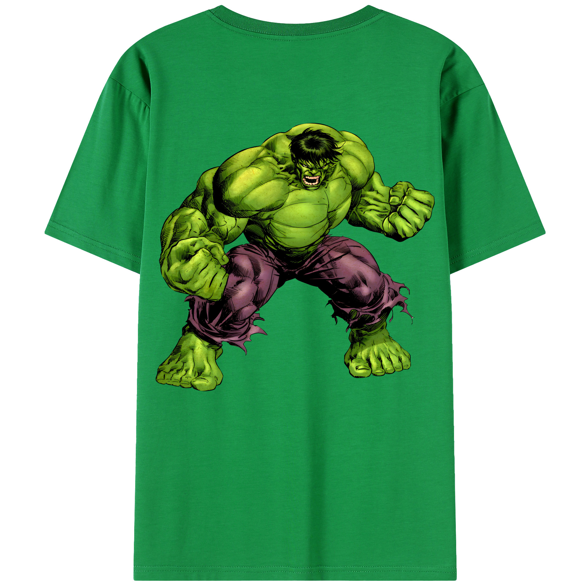 （画像用） アベンジャーズ The Avengers 綿100％ メンズ半袖Tシャツ（バックプリント） 通気性